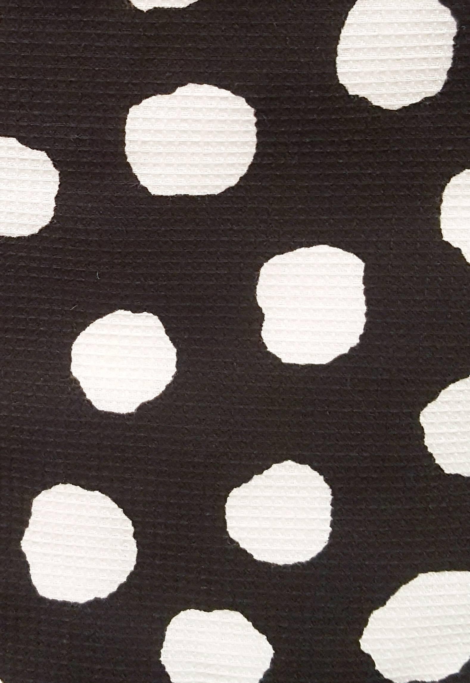 1980s Black & White Polka Dot Party Dress In Excellent Condition In San Francisco, CA