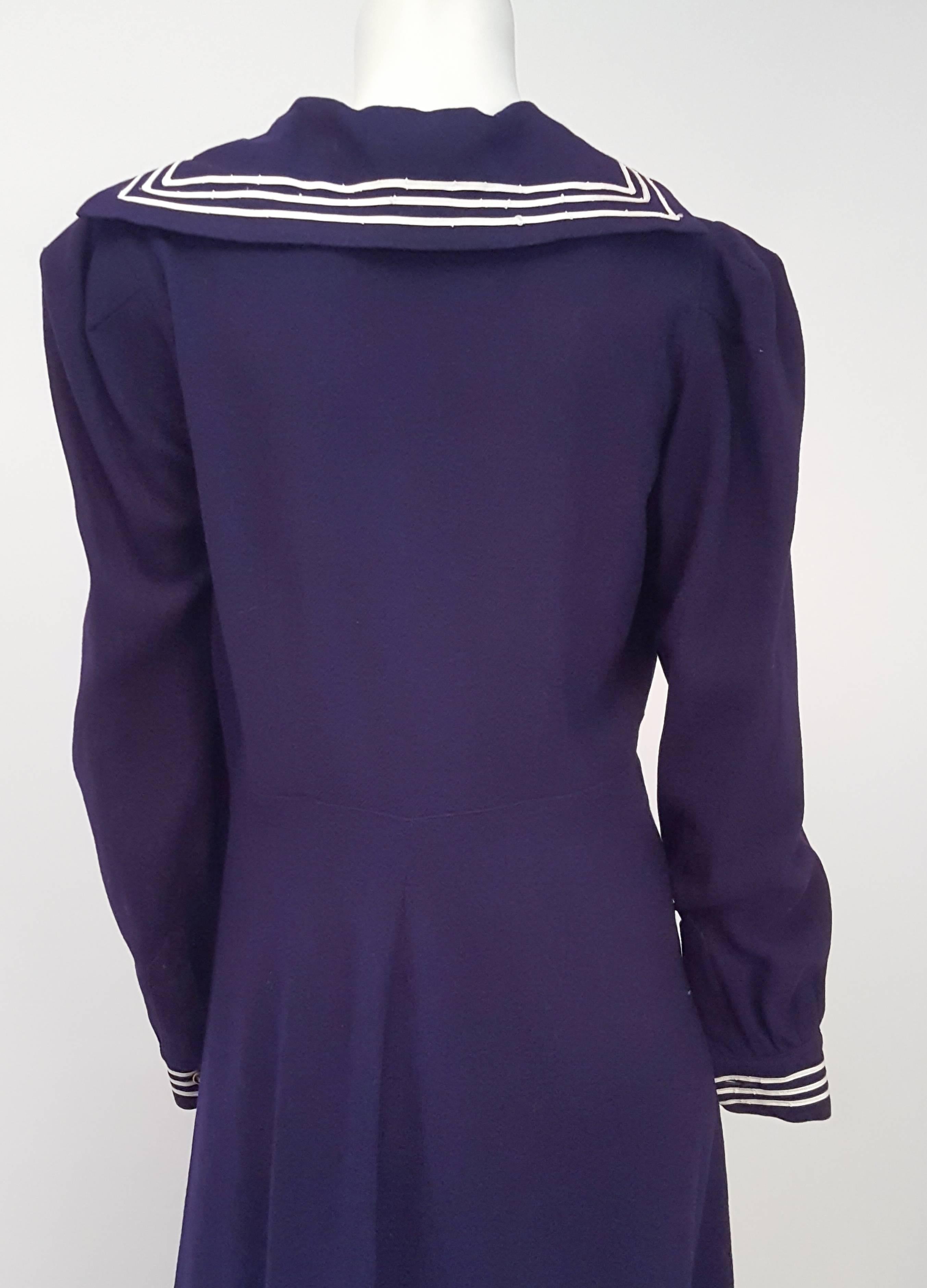 sailor navy dress