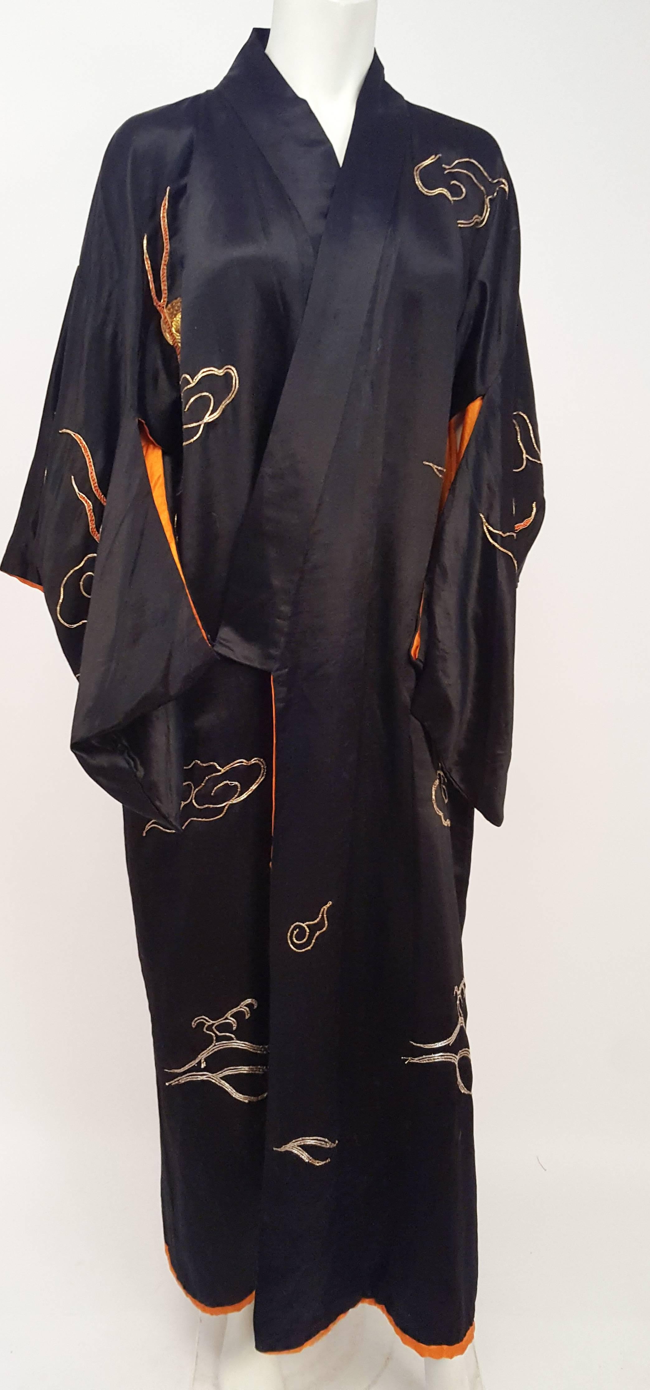 golden dragon kimono