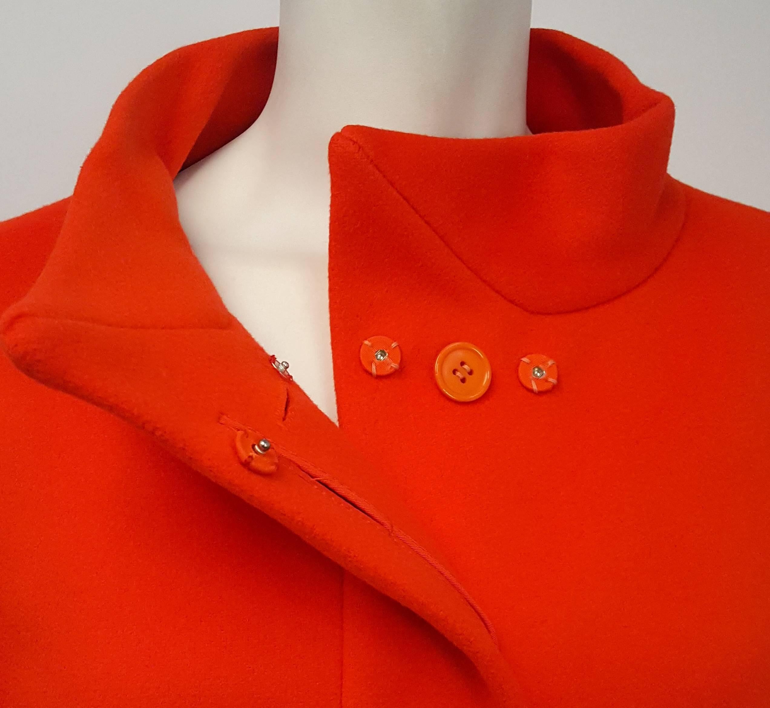 calvin klein orange coat