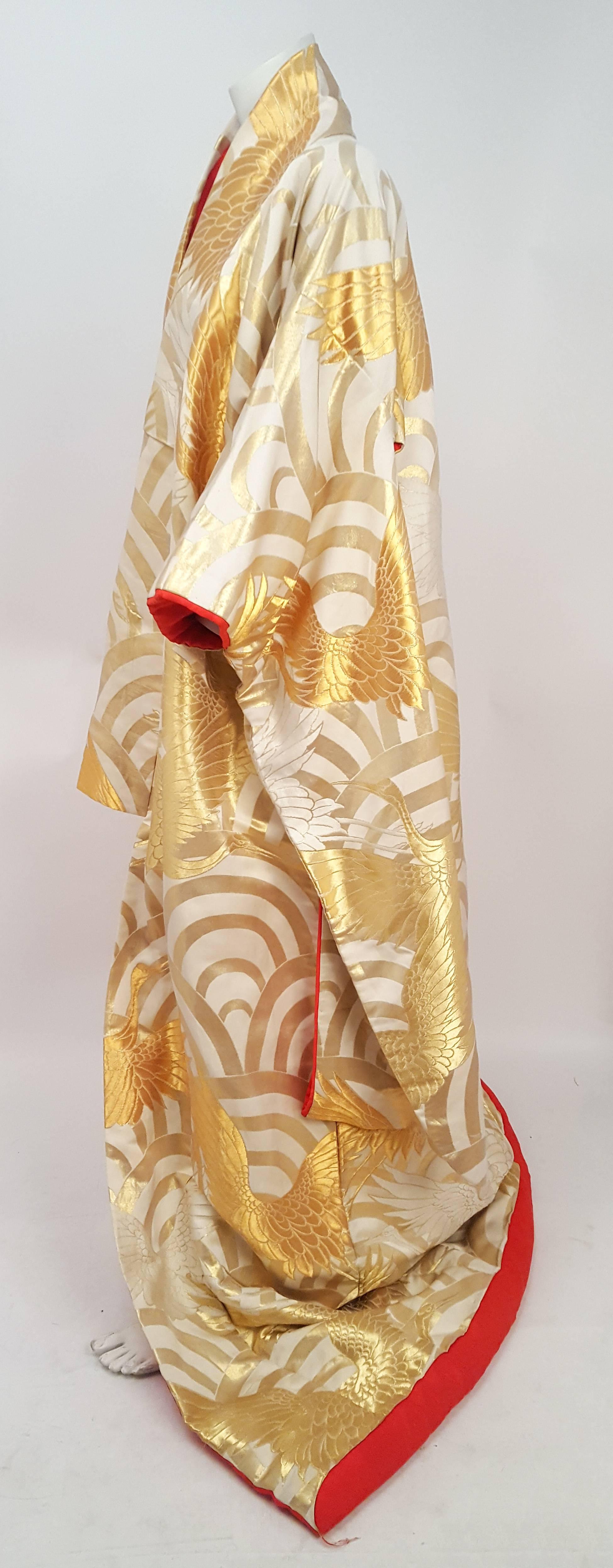 gold wedding kimono