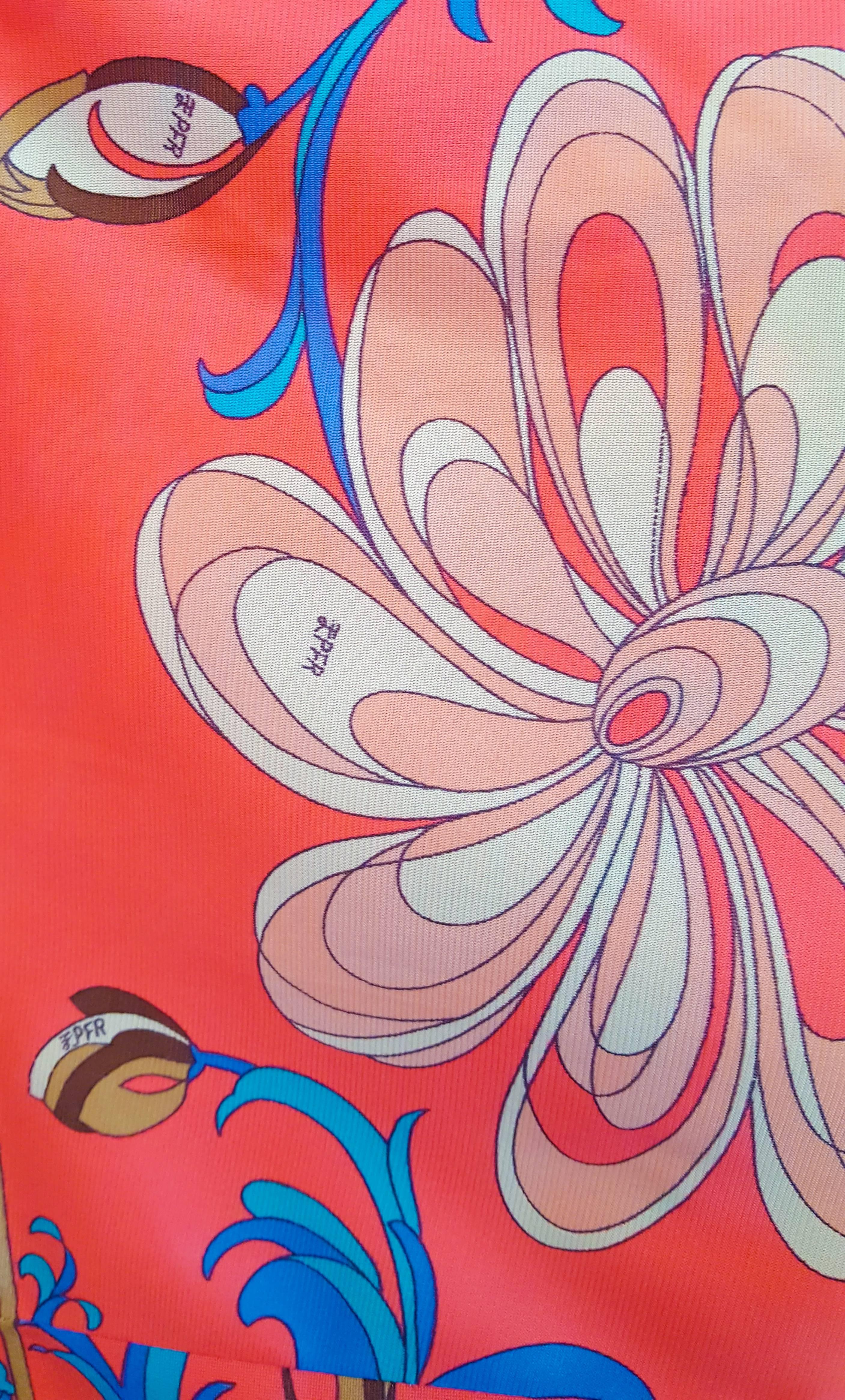 1960er Jahre Emilio Pucci Bedrucktes 3-teiliges Dessous-Set 1960er Jahre im Angebot 2