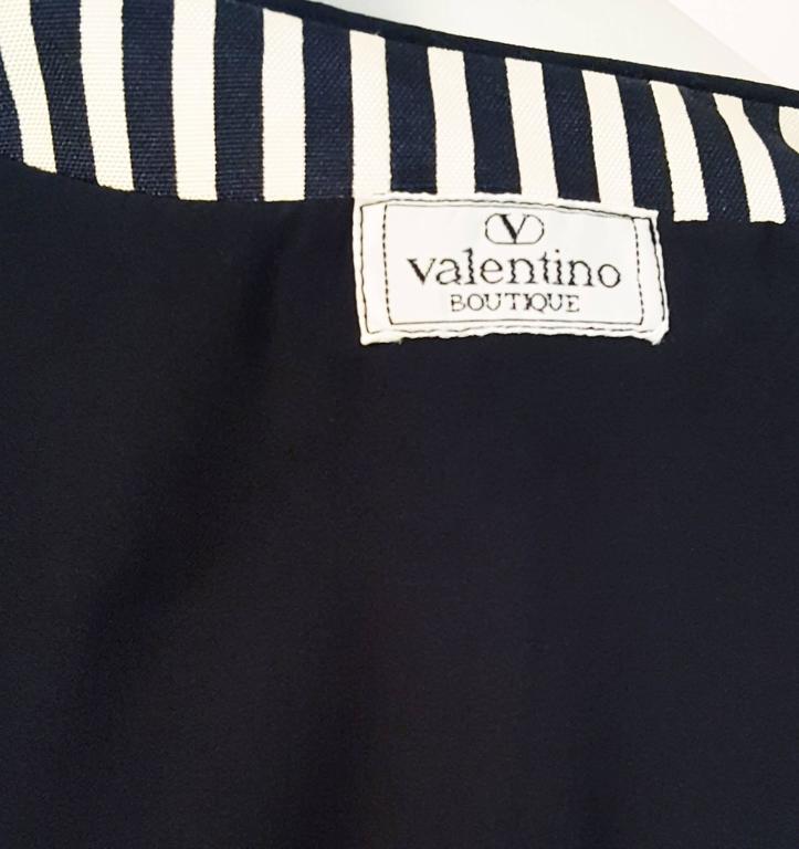 80s Valentino Black and White Striped Jacket For Sale at 1stDibs ...