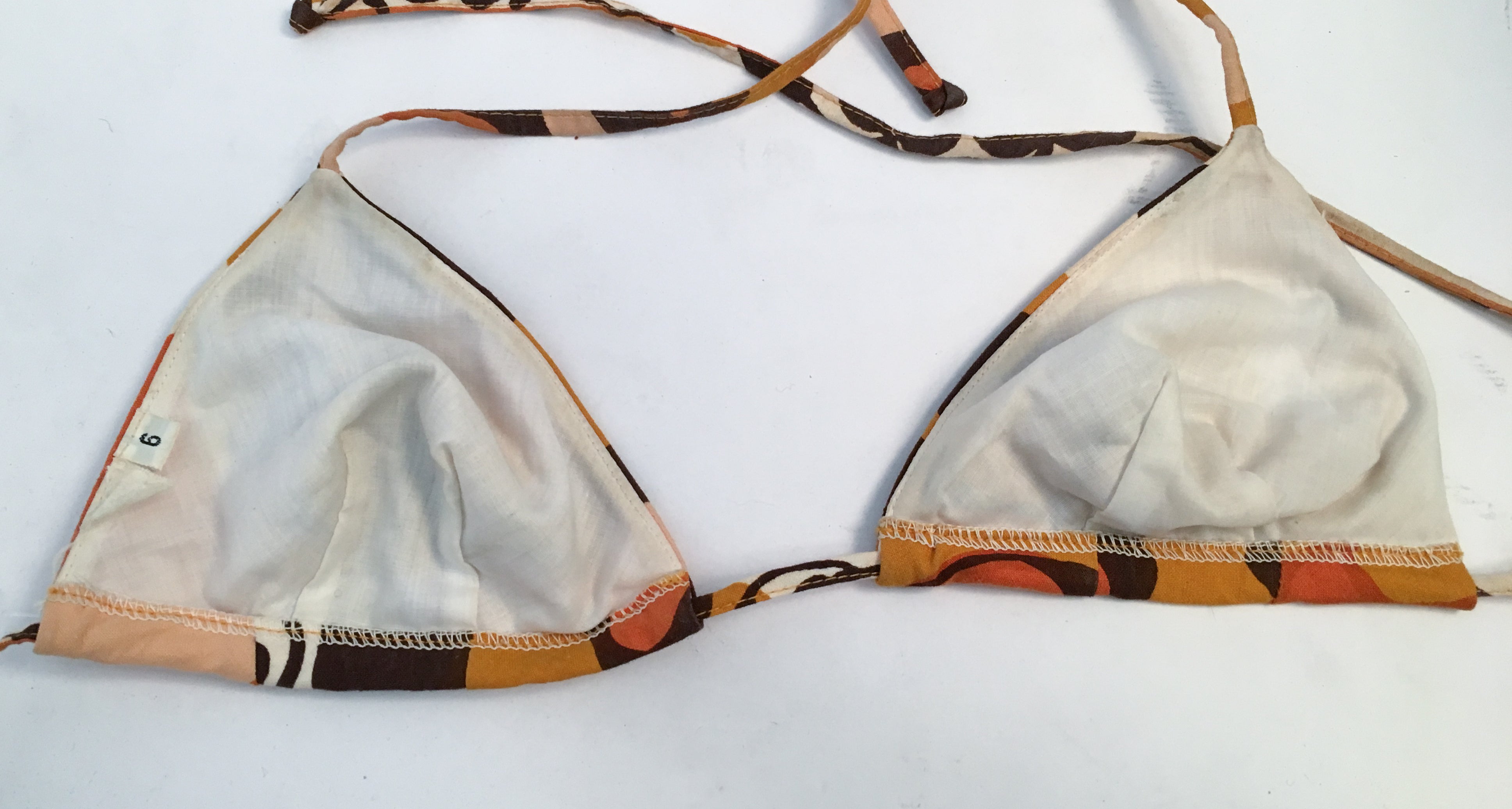 60s Orange Flower Print Cotton String Bikini at 1stDibs | 60s print bikini, 60s  bikini, orange flower bikini