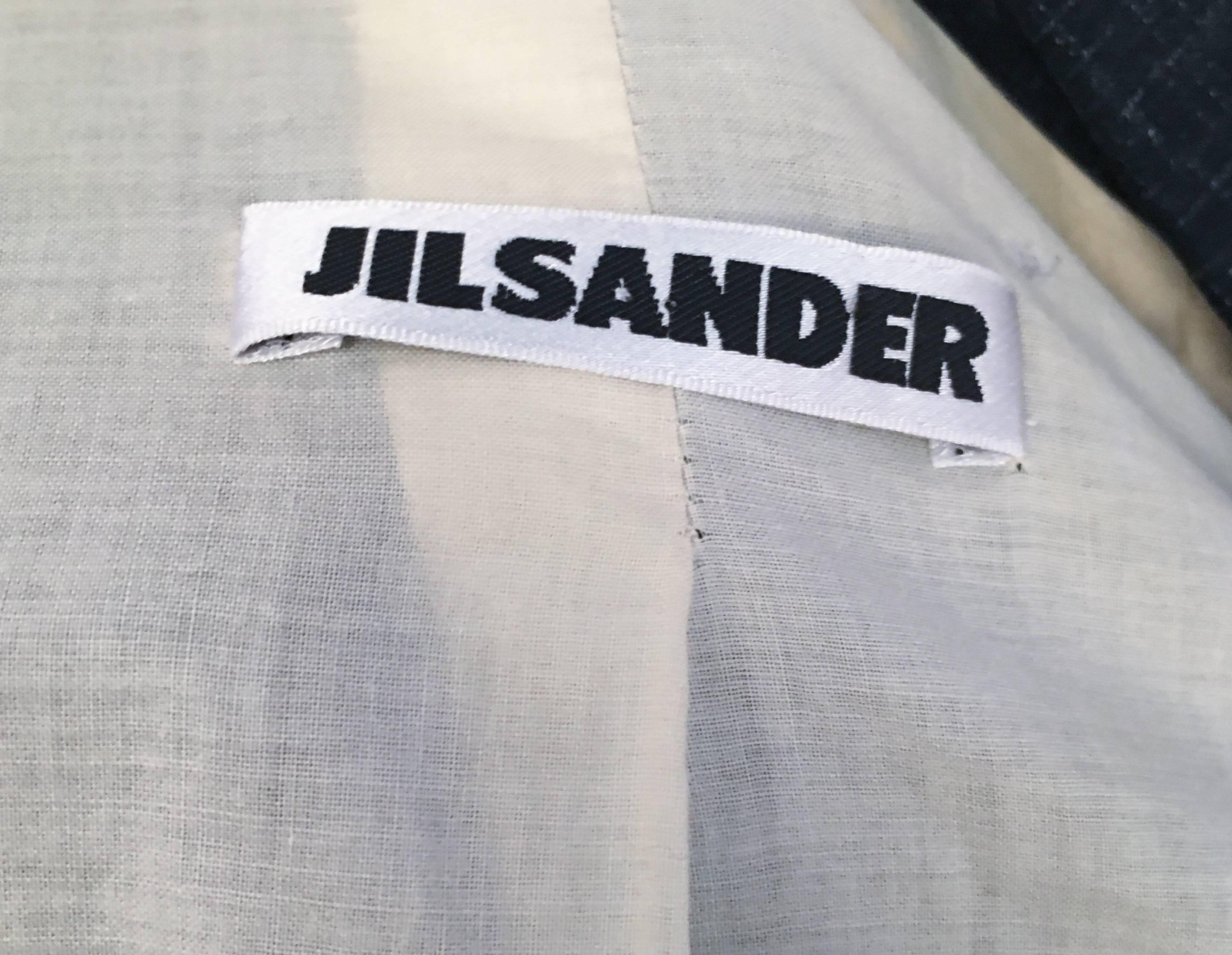 Jil Sander - Blazer classique bleu marine à mouchetures en vente 1