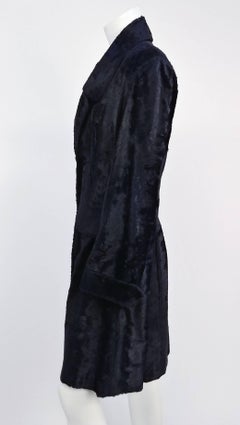 1970s Jean Louis Faux Fur Large Lapel Coat