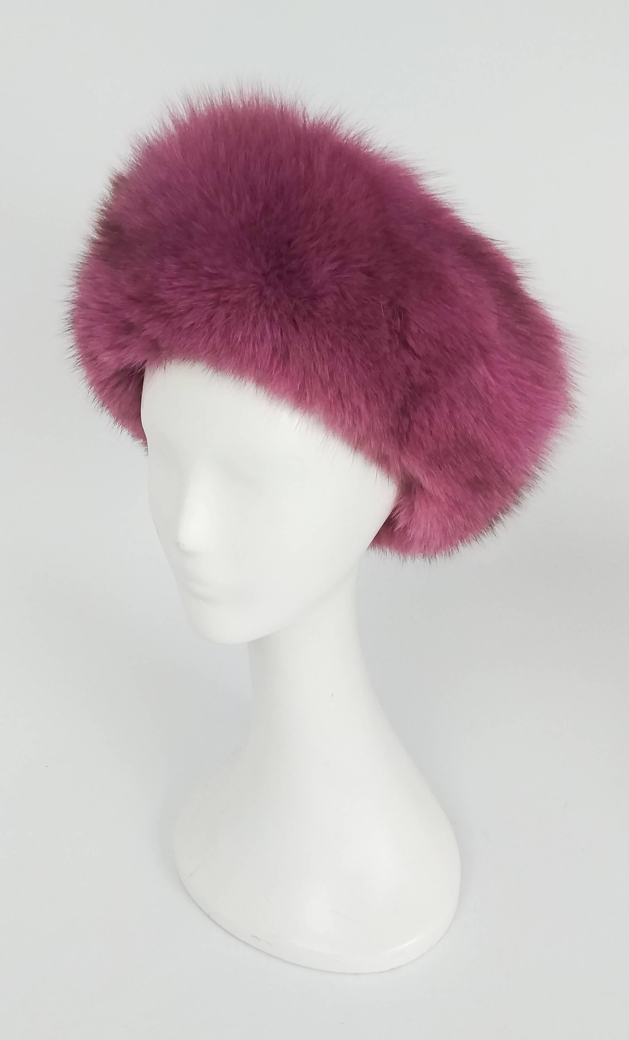 purple fox hat