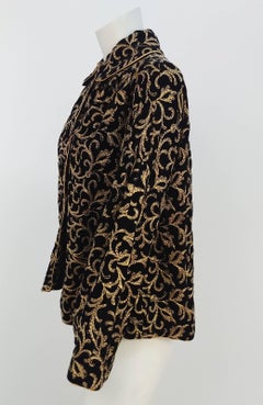 1960s Velvet Jacket w/ Metallic Embroidery