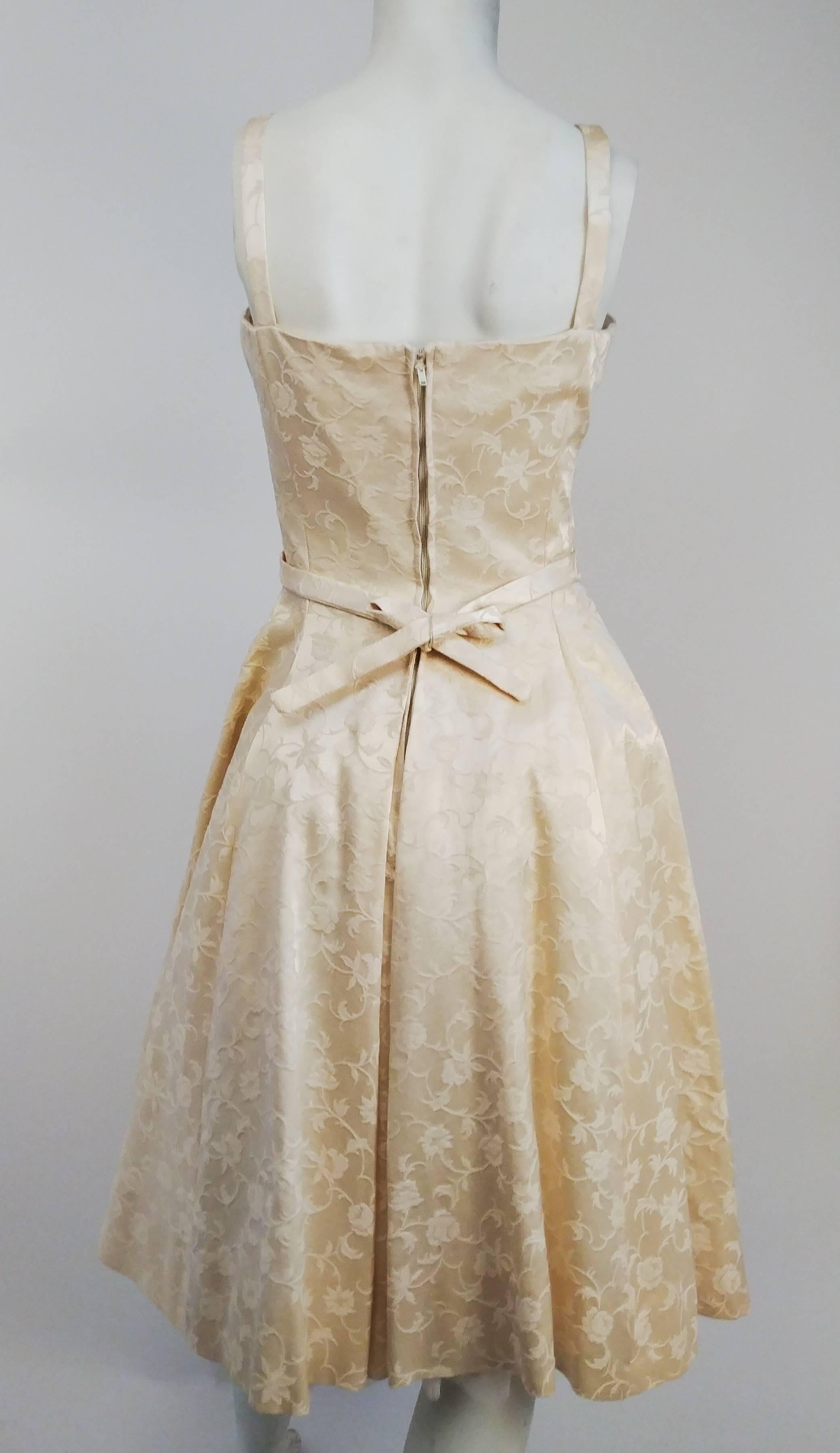 jacquard white dress