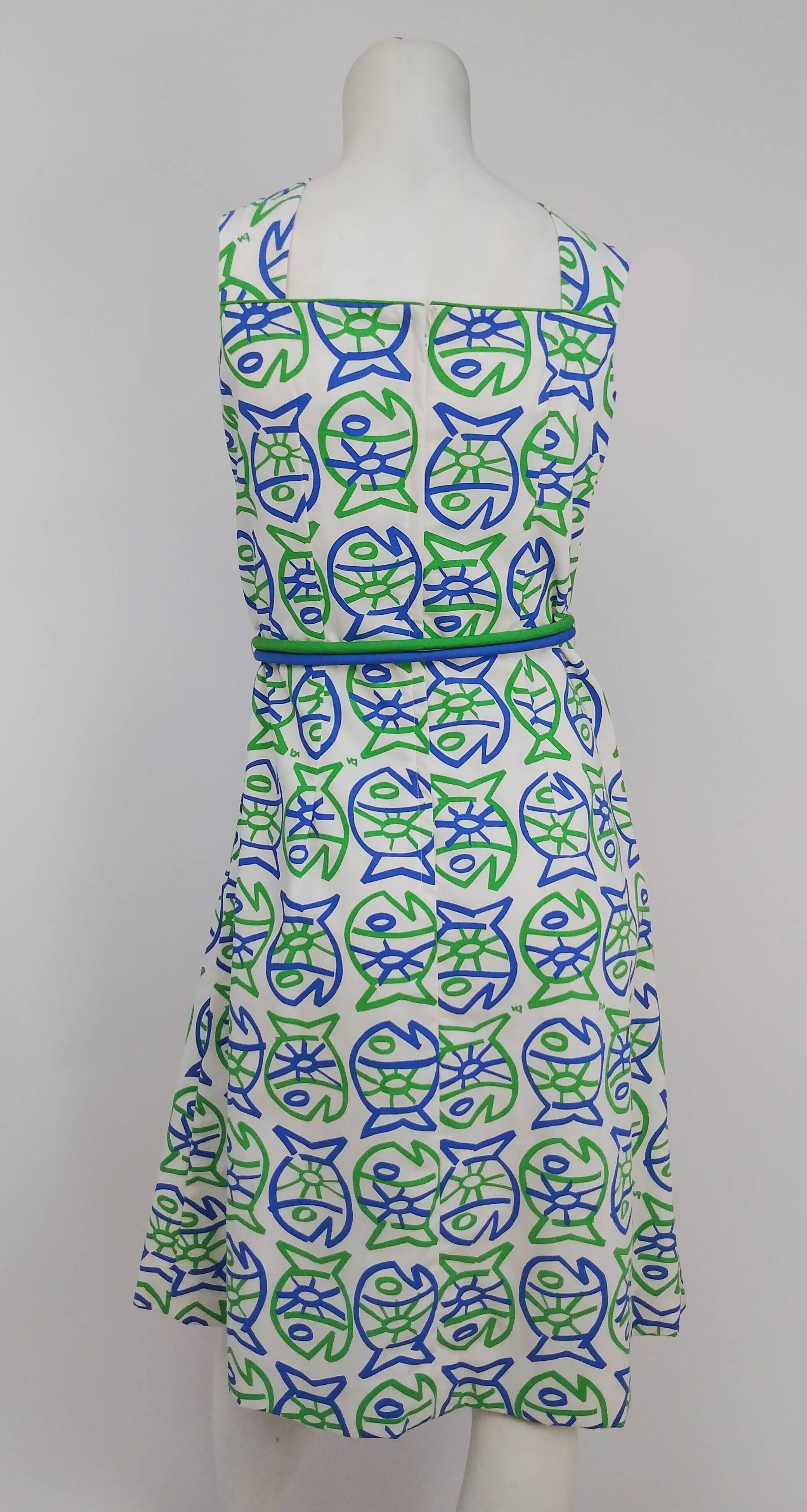 fish print dress for sale