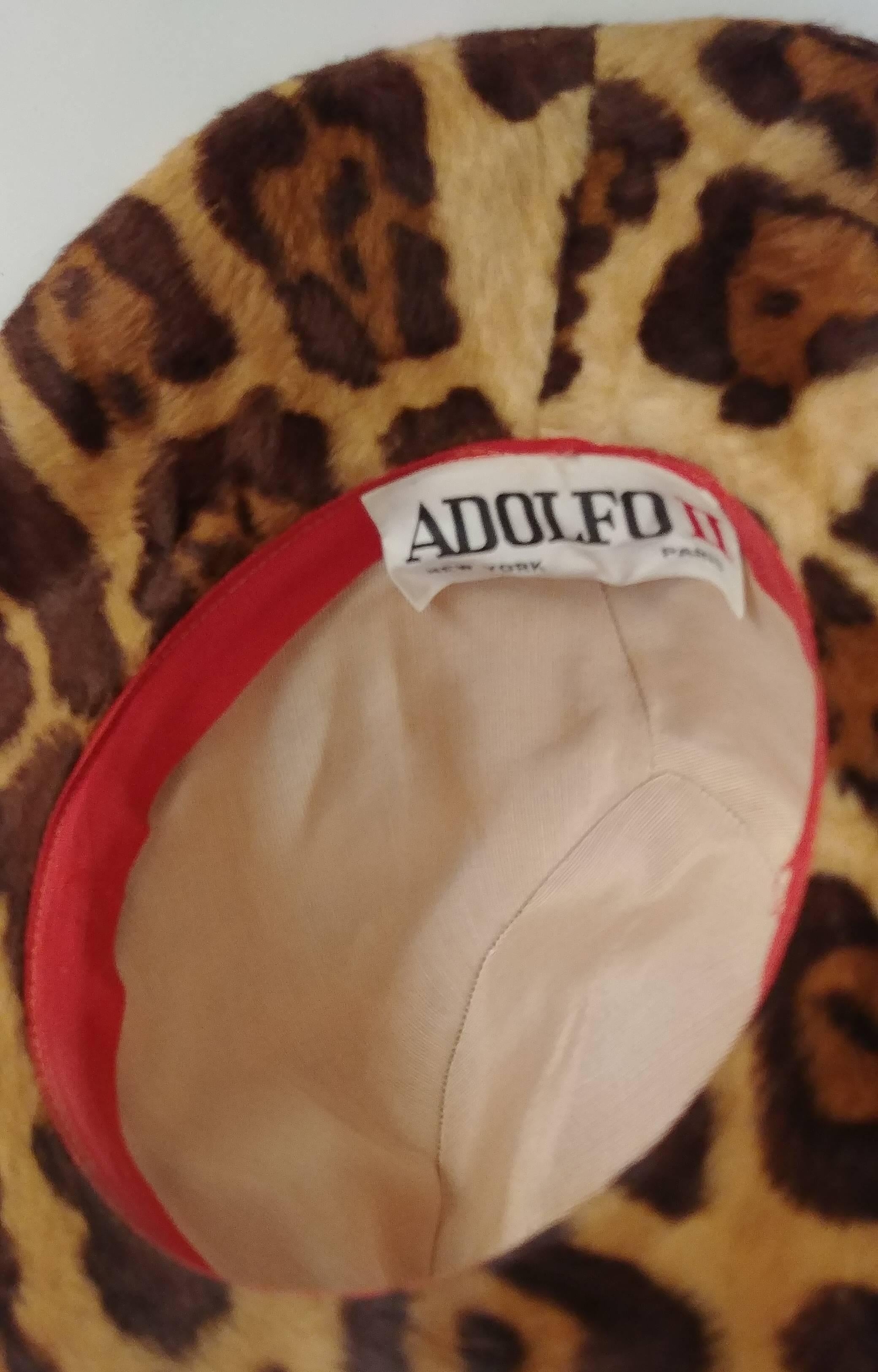 1970s Adolfo II Animal Print Western Hat In Excellent Condition In San Francisco, CA