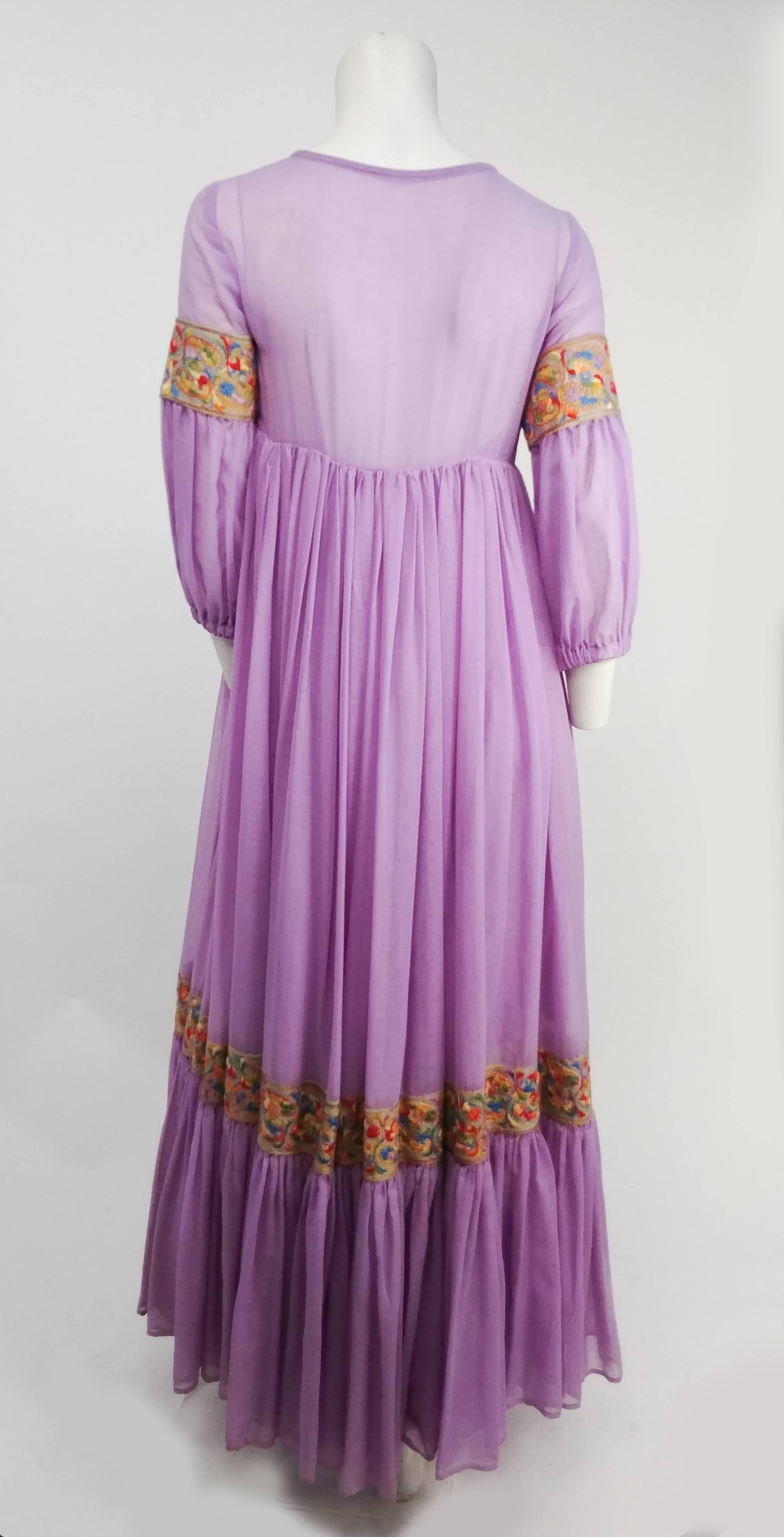 lavender boho dress