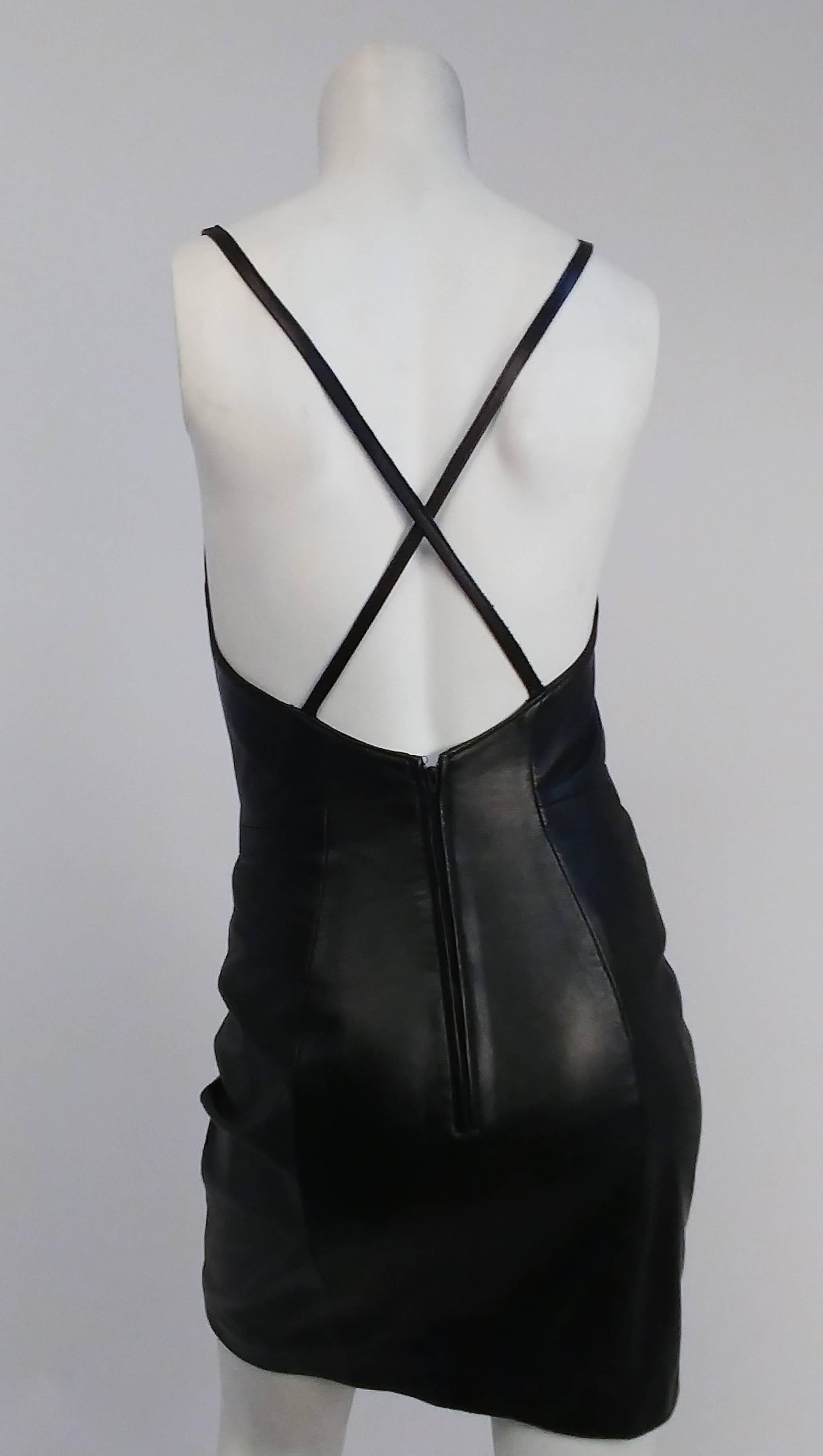 north beach leather dress