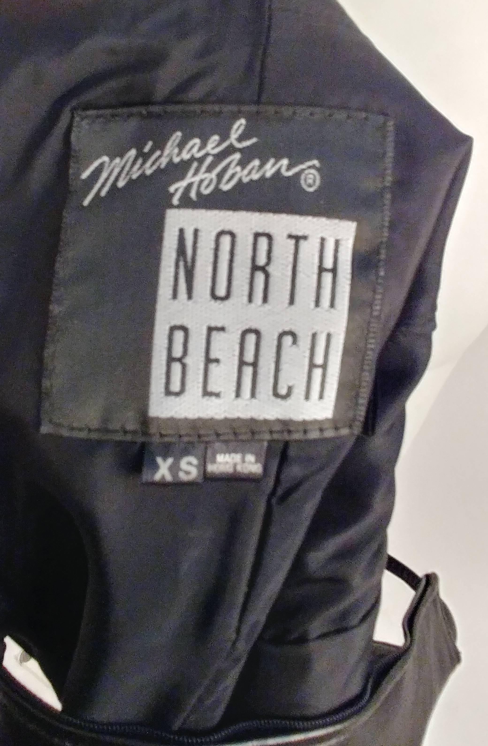 Micheal Hoban North Beach Leather Black Mini Dress In Excellent Condition In San Francisco, CA