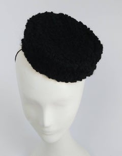 1940s Persian Lamb Miniature Pillbox Hat