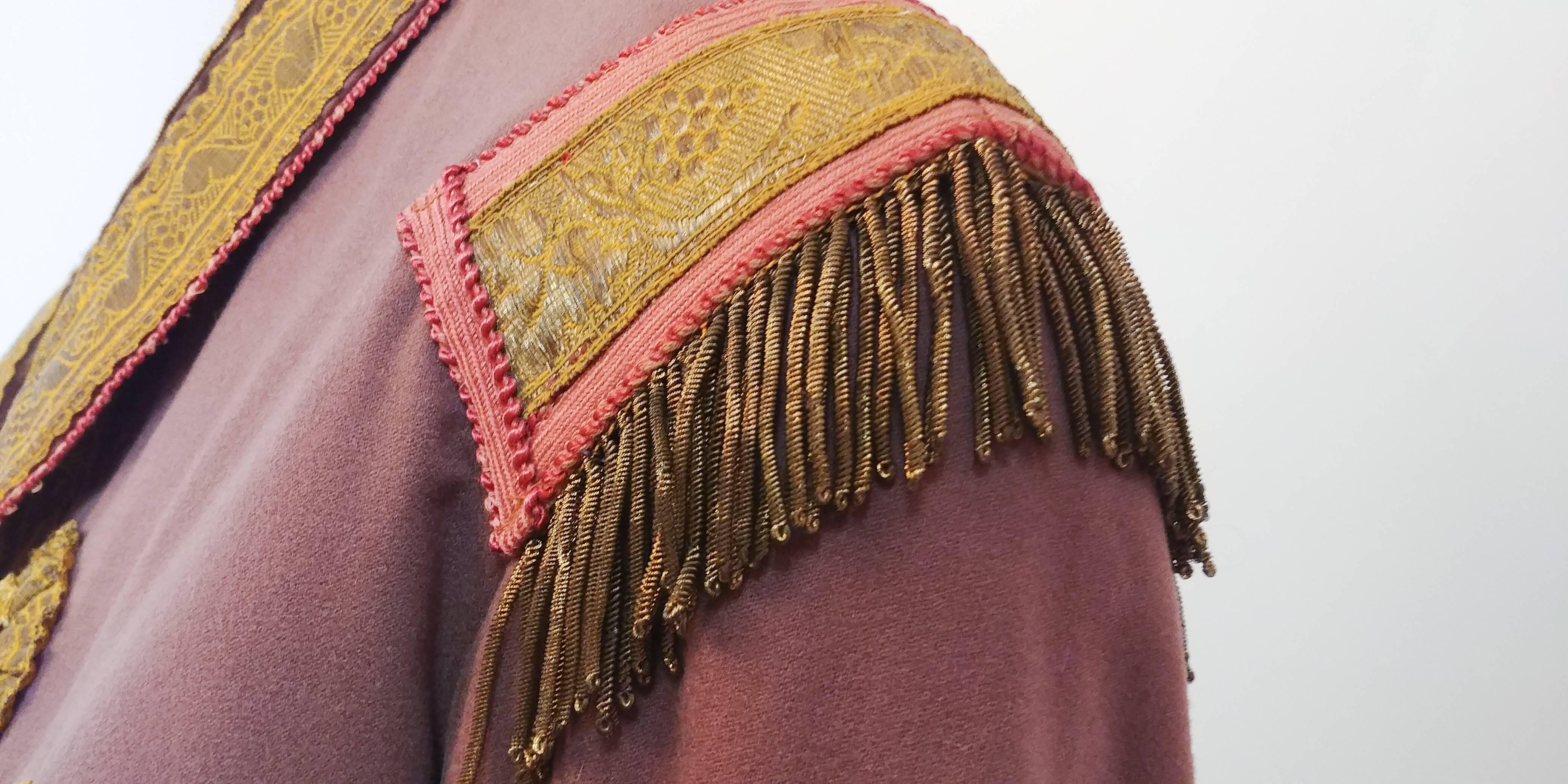 1900s Cropped Jacket w/ Brass Tassels  In Good Condition In San Francisco, CA