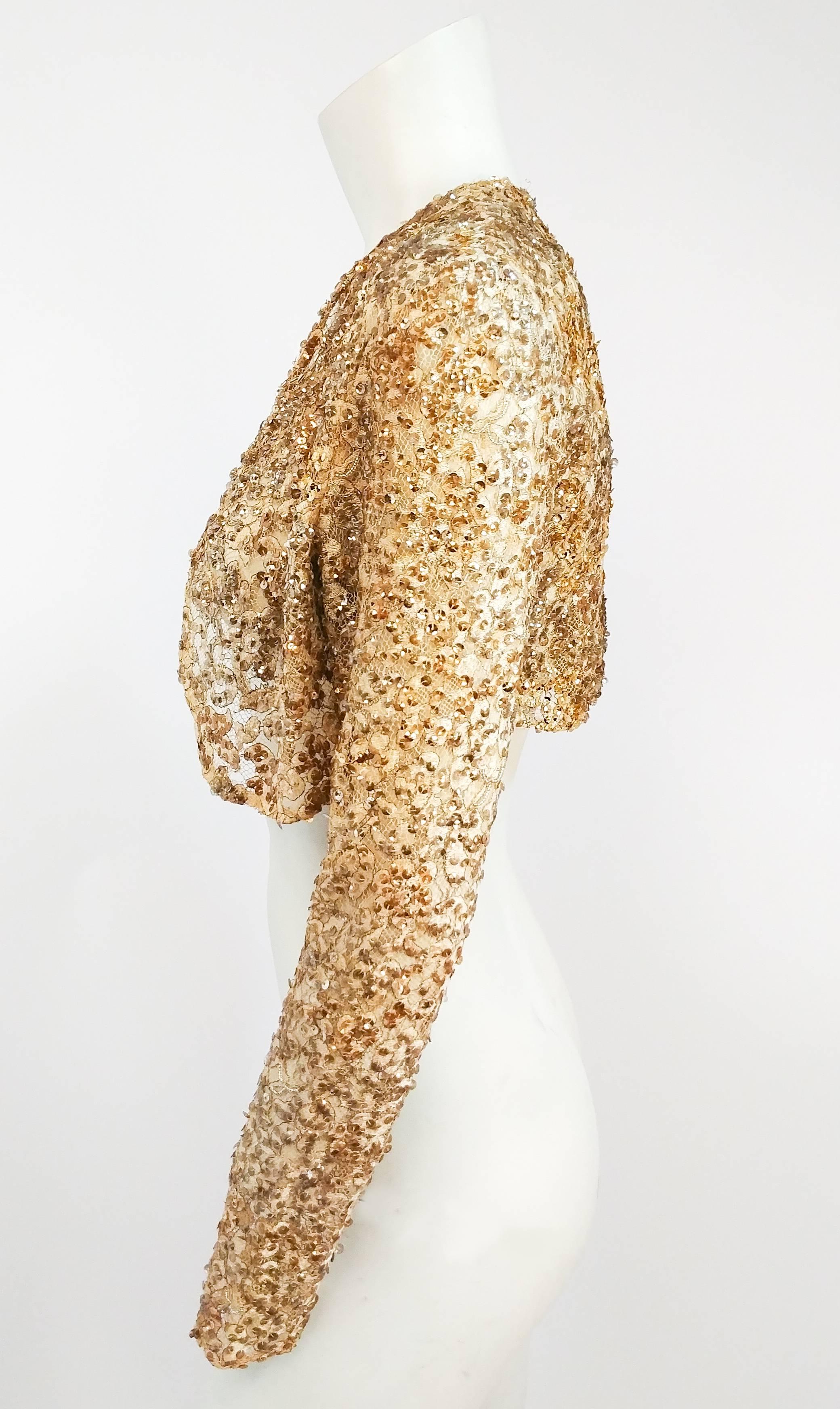 glitter bolero jacket