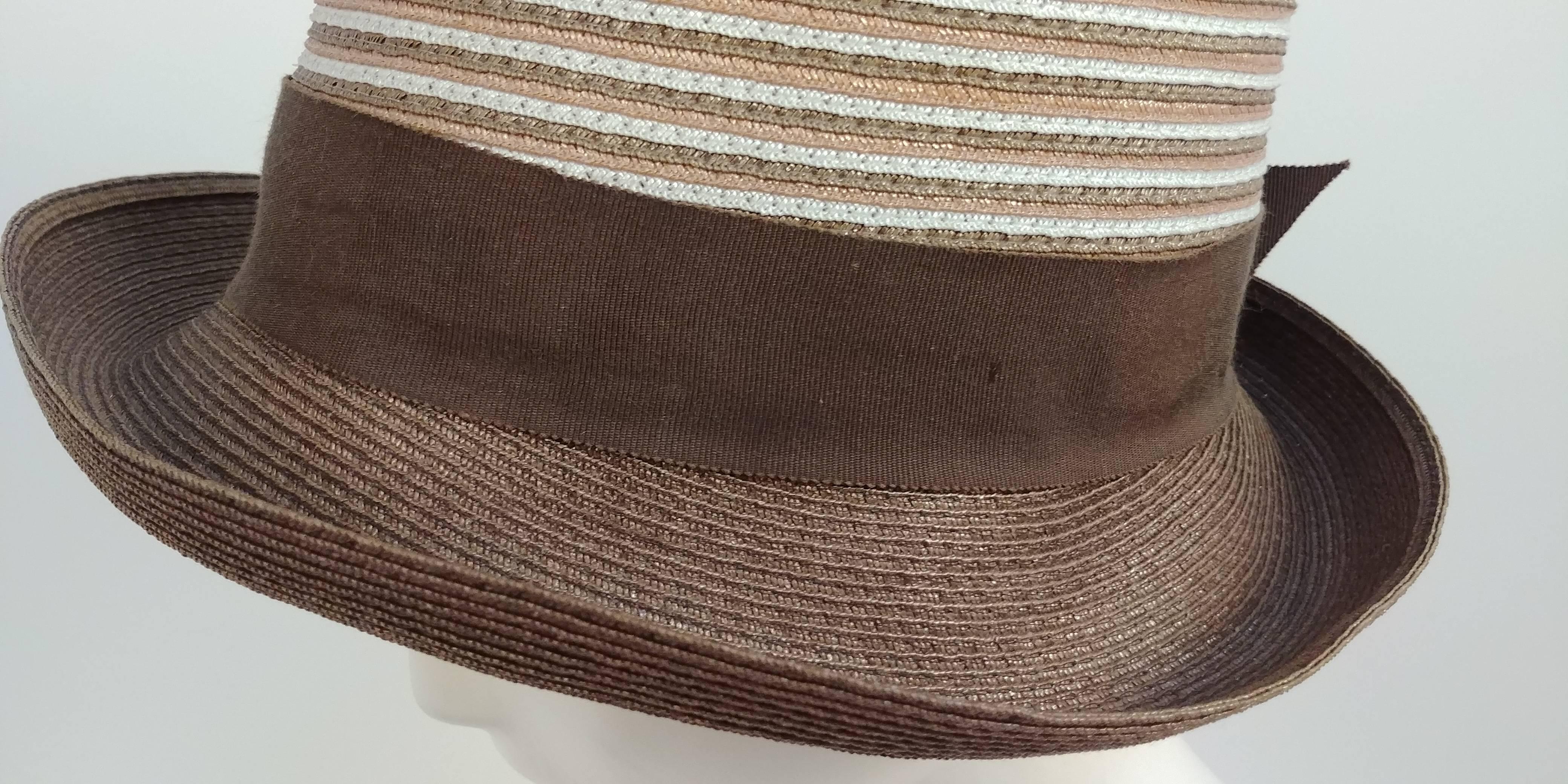 brown cloche hat