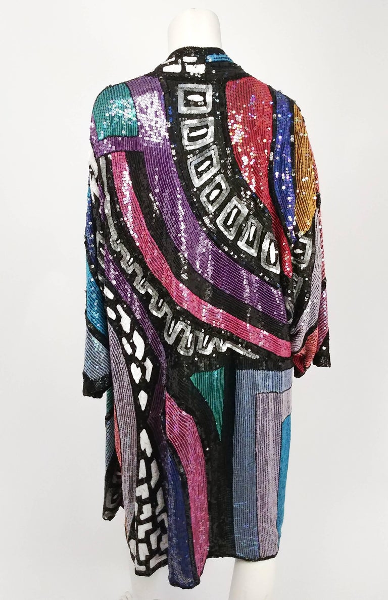 rainbow sequin jacket