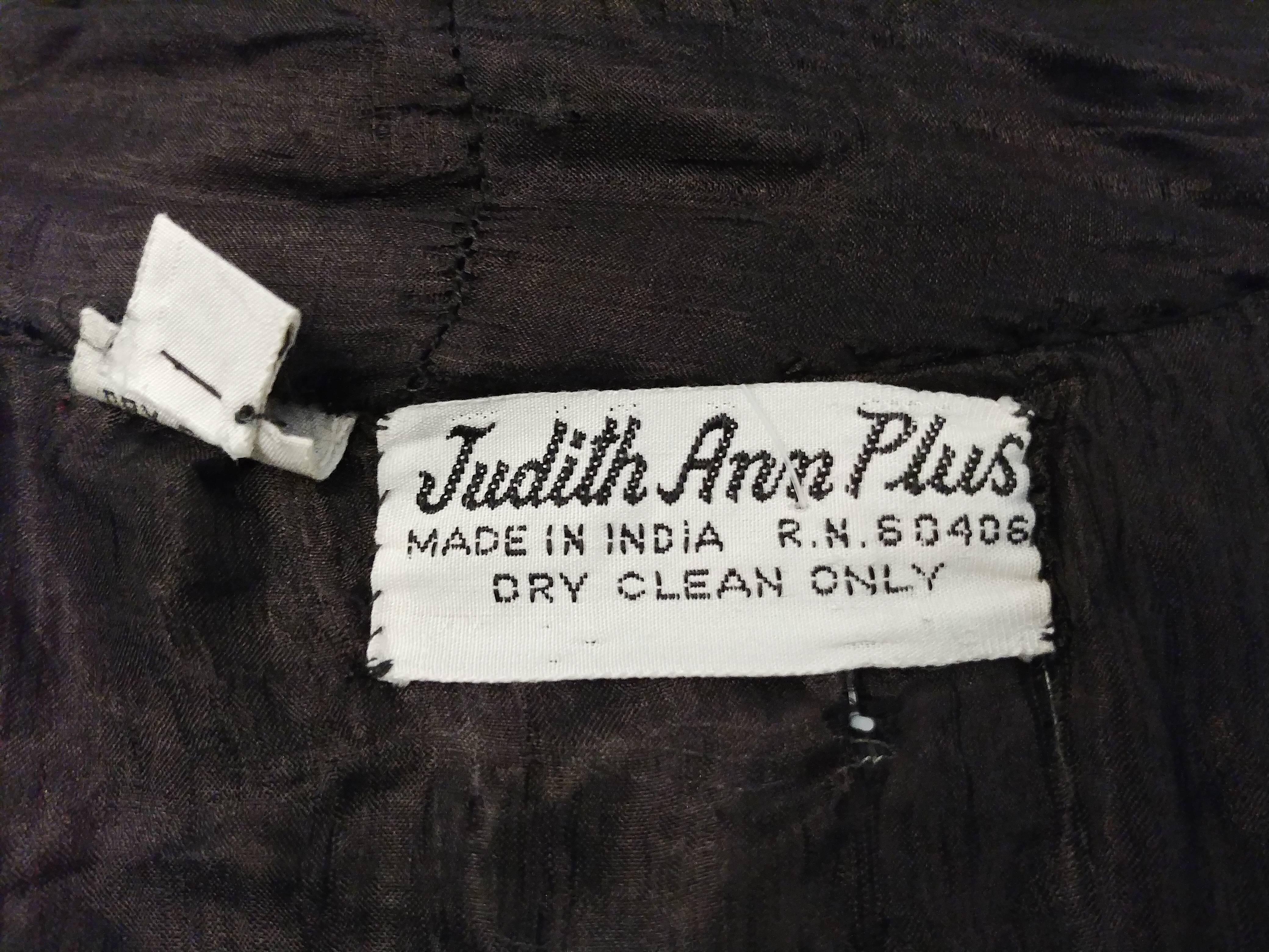 Black 1970s Judith Ann Rainbow Sequin Long Jacket