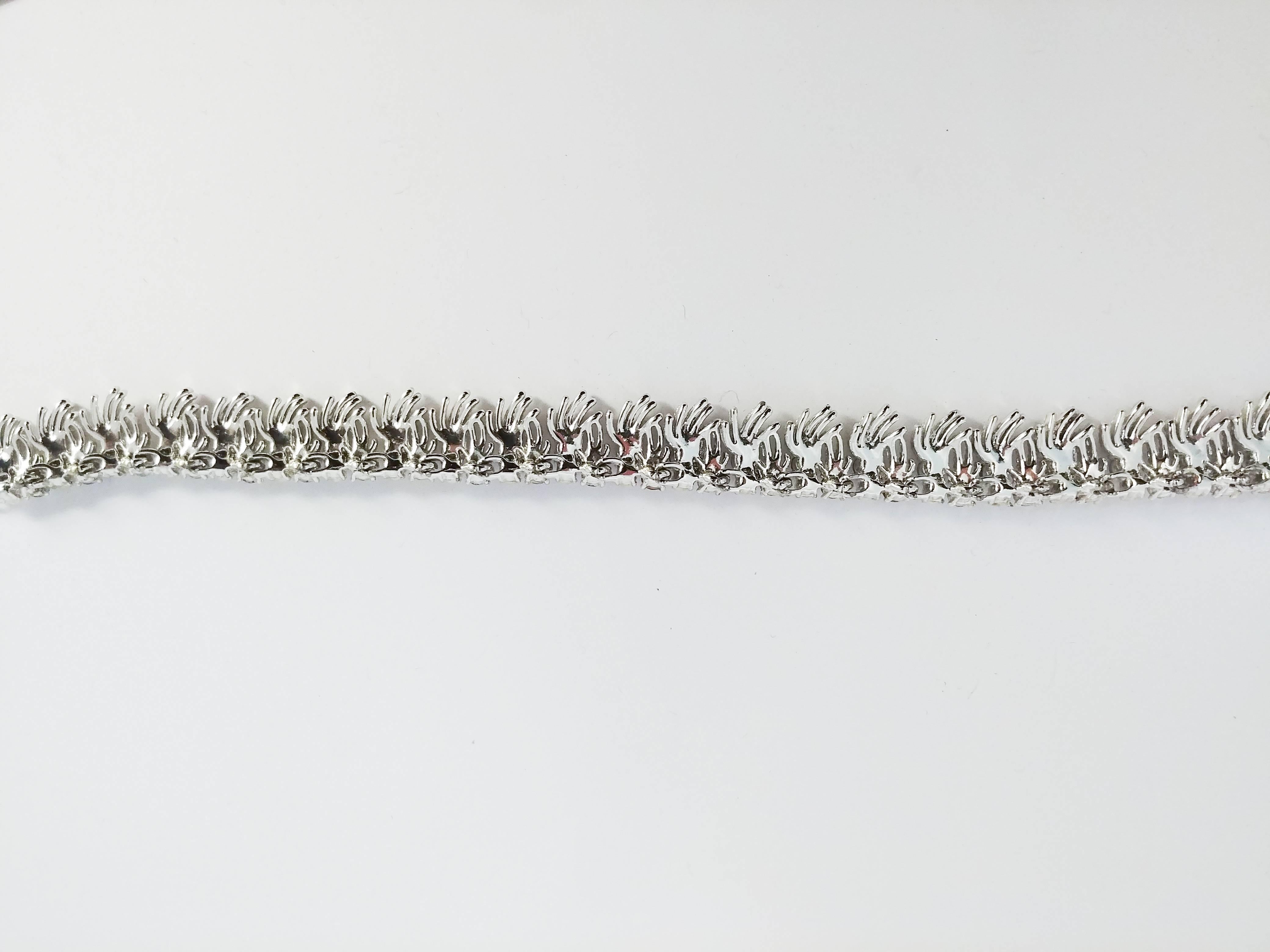Women's 1960s Coro Aurora Borealis Rhinestone & Faux Pearl Necklace & Bracelet Set