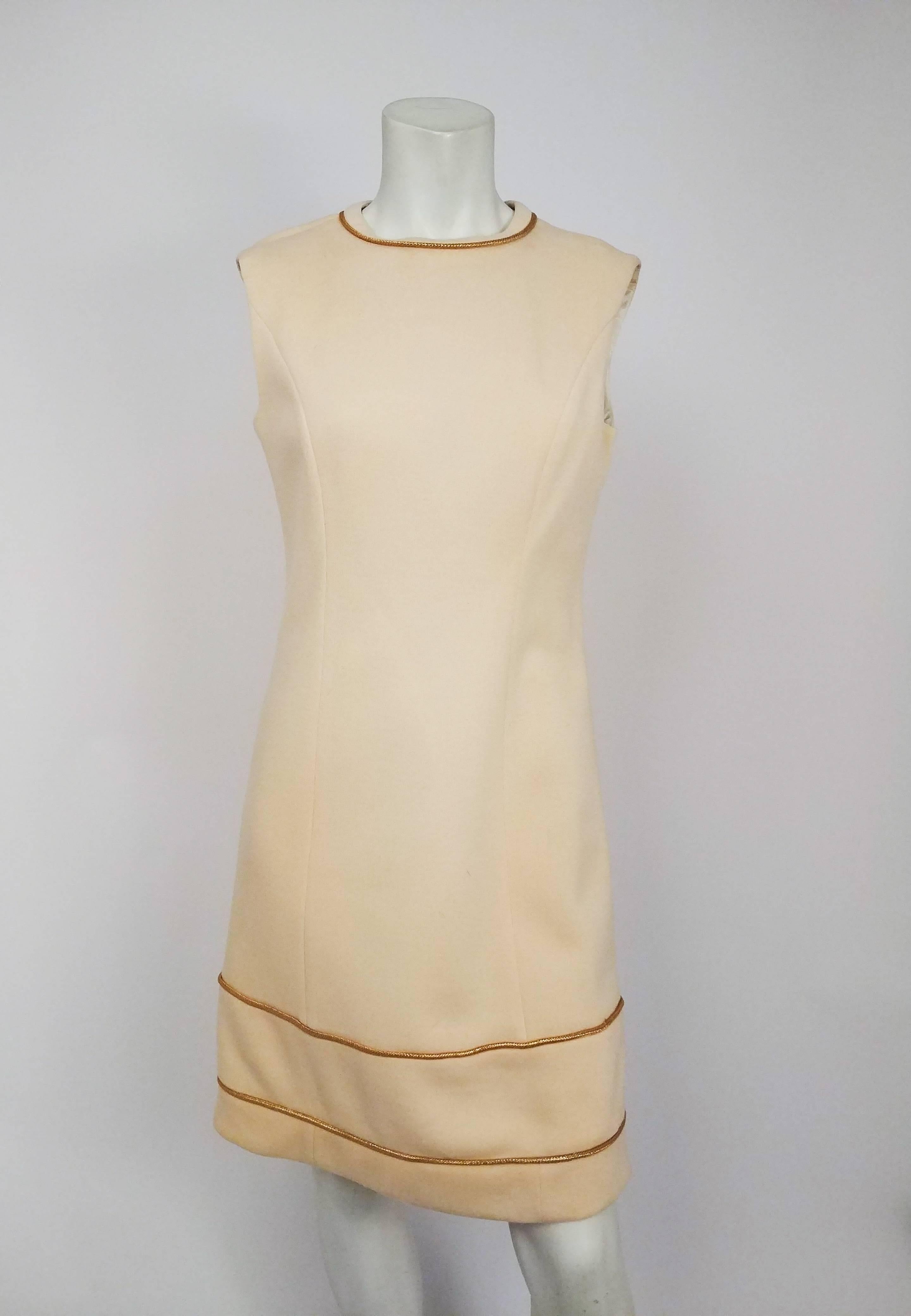 1960s Lilli Ann Knit Gold and Cream Dress and Coat Set at 1stDibs ...