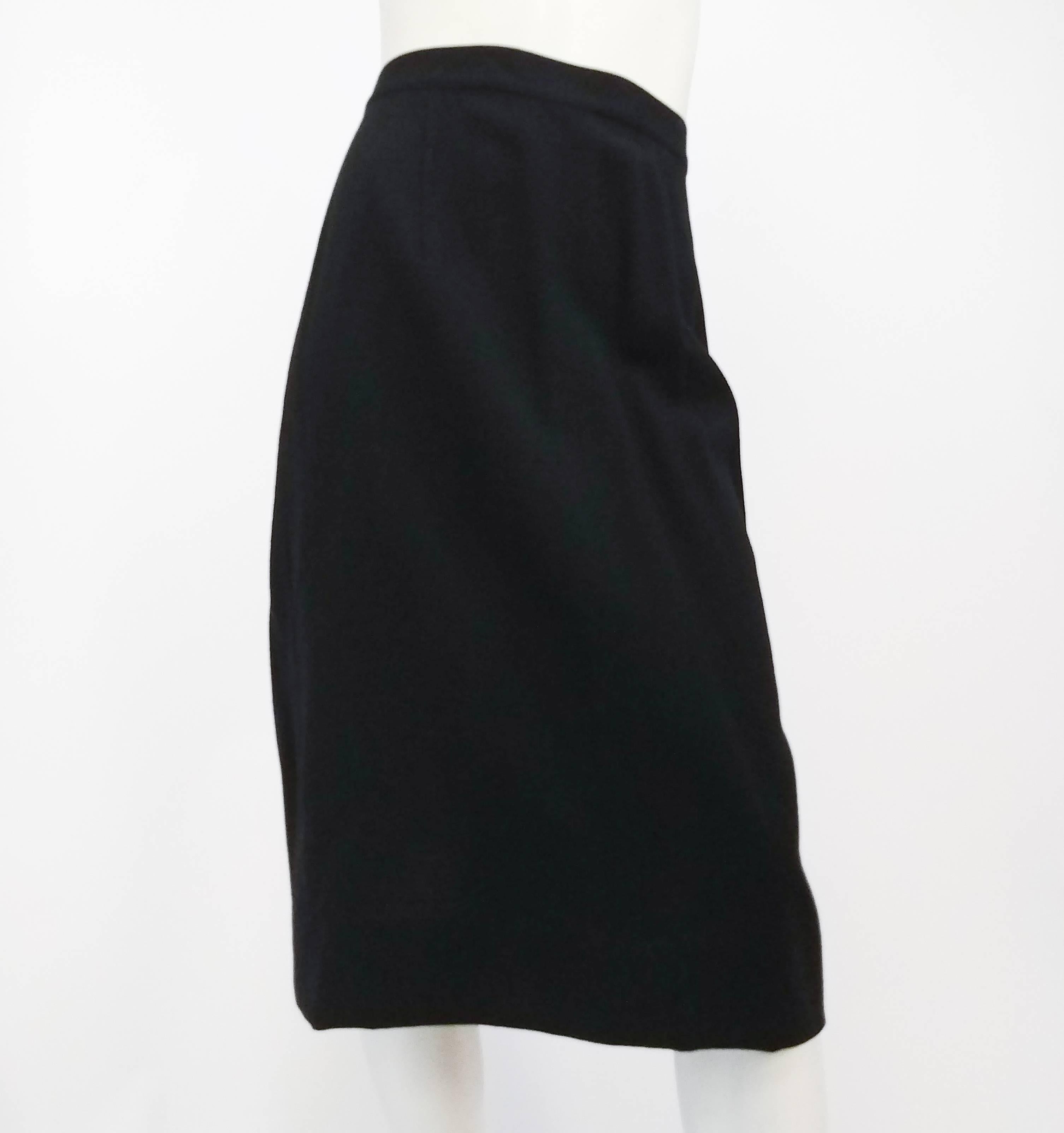 Women's 1940s Lilli Ann Two Piece Black Skirt Suit Set