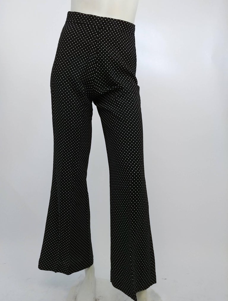 polka dot pants suit