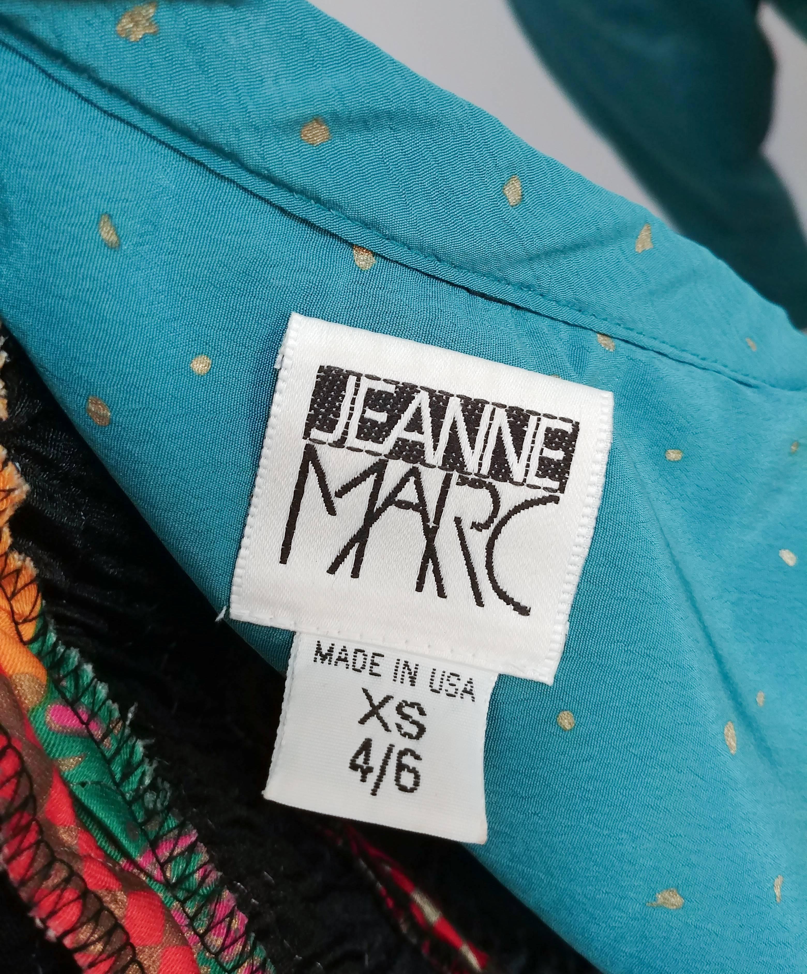 1980s Jeanne Marc Jacket, Pleated Skirt, & Harem Pant Set For Sale 2