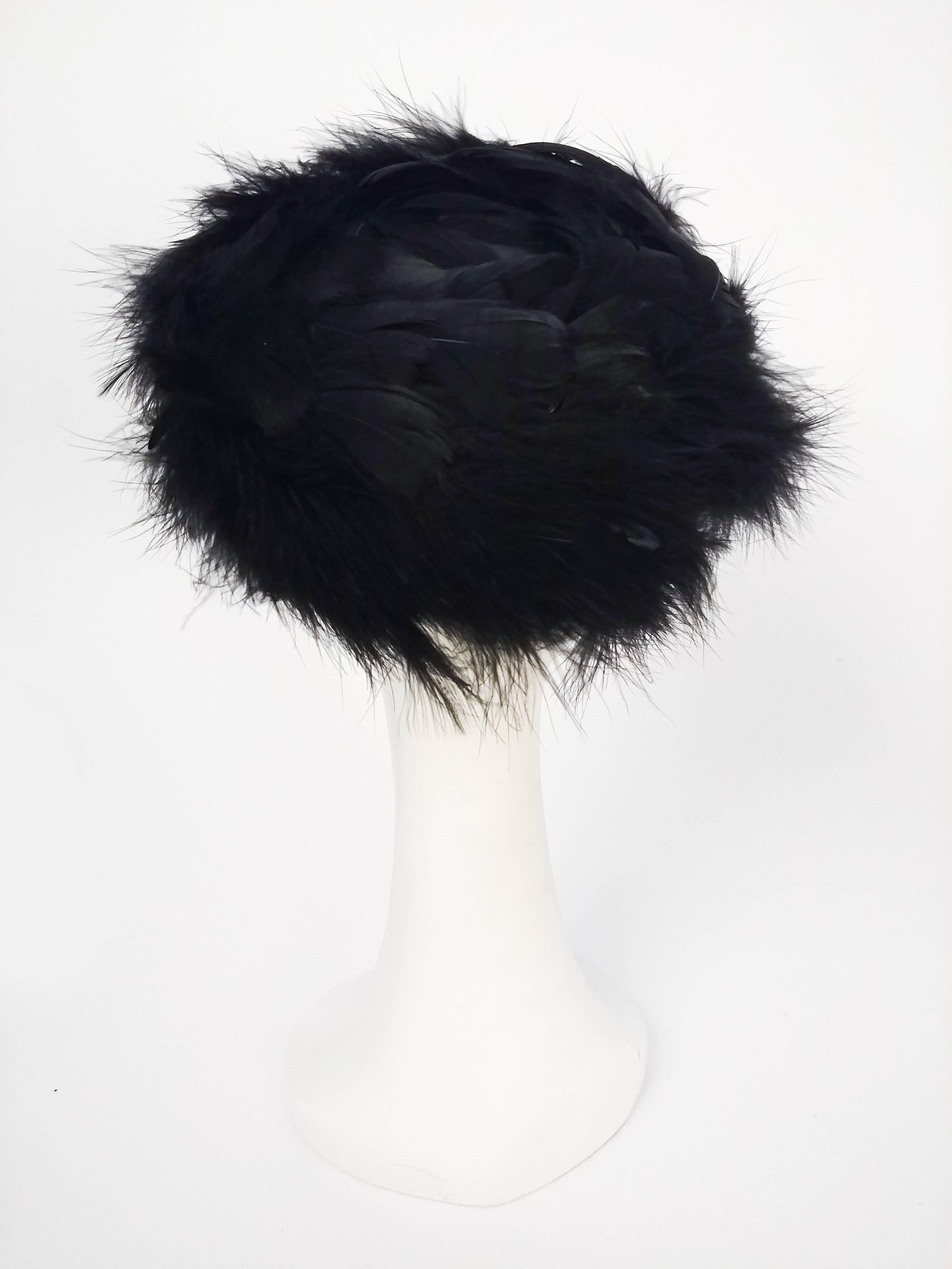 marabou feather hat