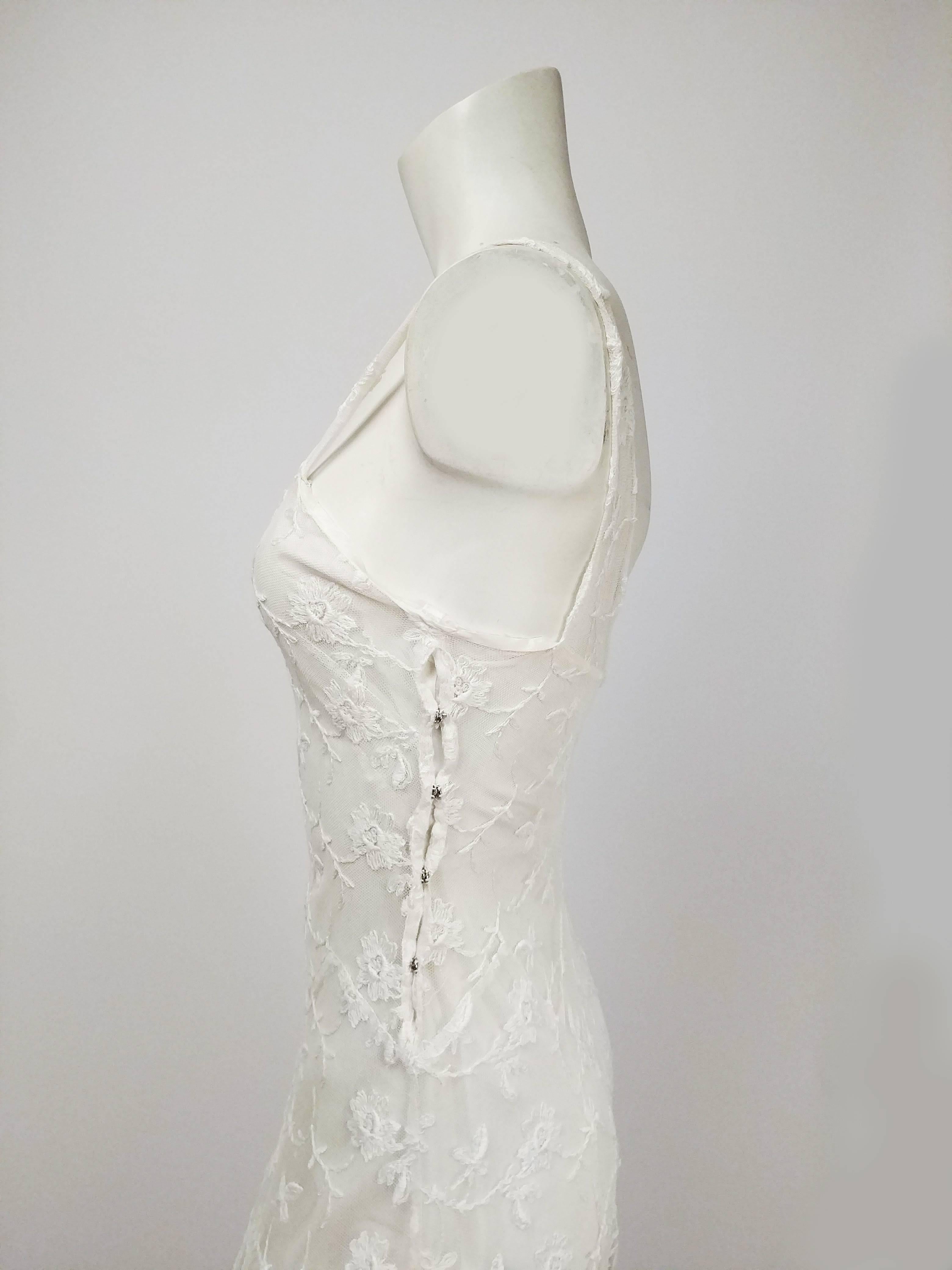 1930s White Lace Wedding Dress 1