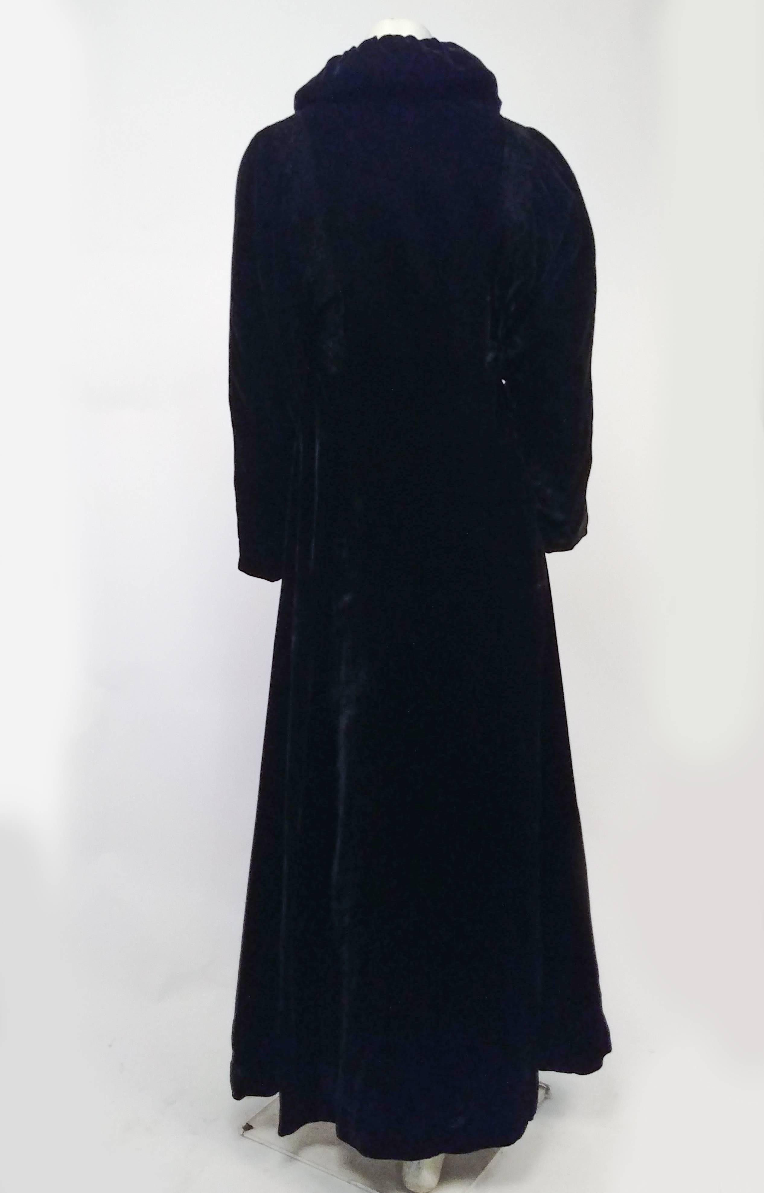black velvet opera coat