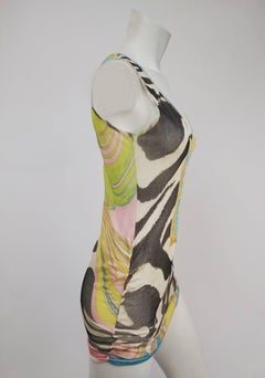 Roberto Cavalli Printed Knit Tank Top