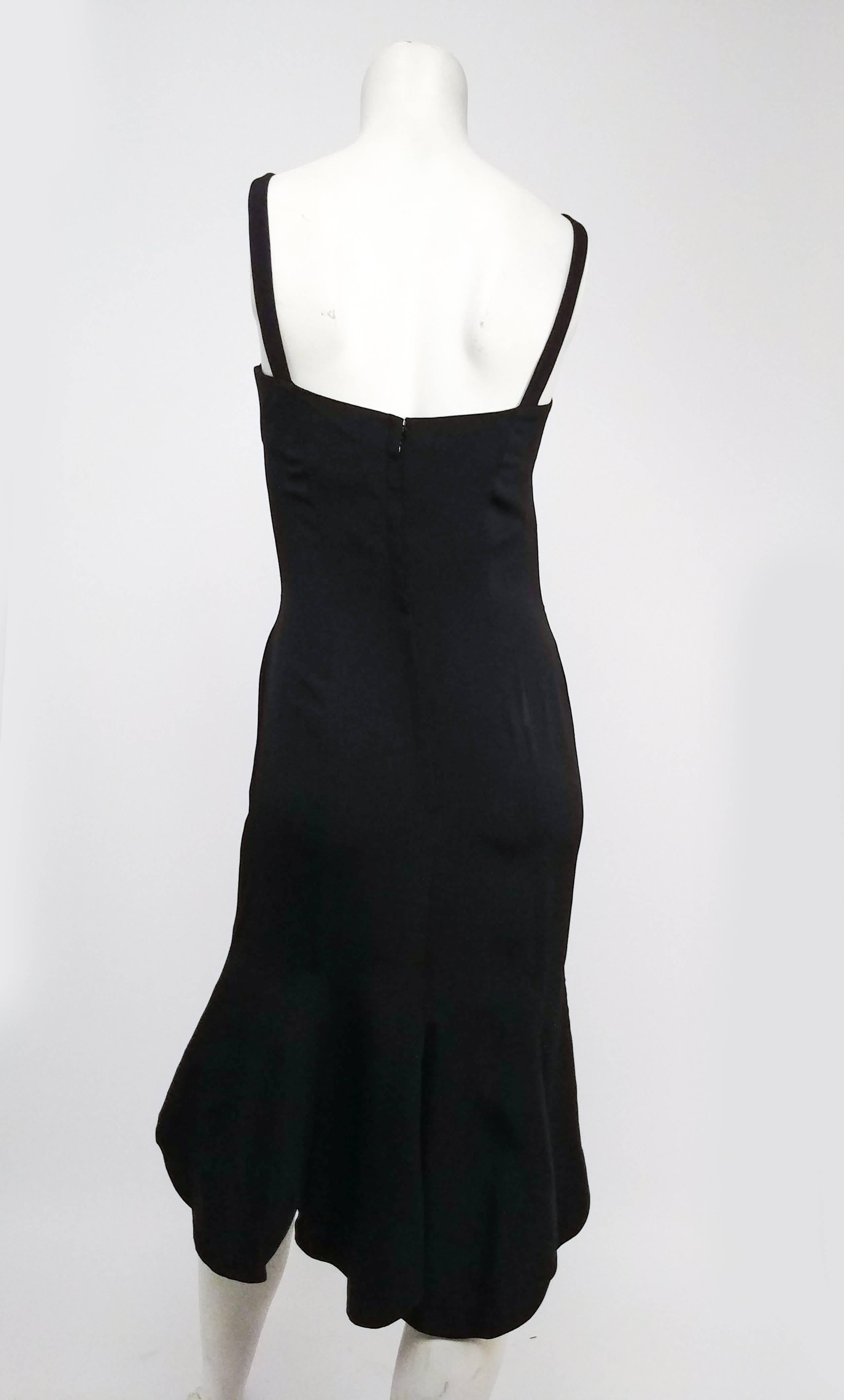 Black Petal Hem Cocktail Dress, 1960s For Sale at 1stDibs | grace ...