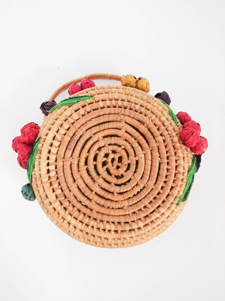 1950s Mexican Souvenir Woven Straw Purse at 1stDibs