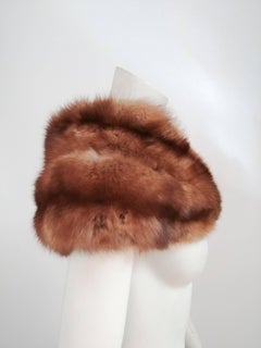 1950s Brown Sable Two Tier Stole
