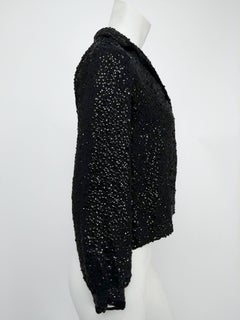 Black All-Over Sequin Jacket, 1950s