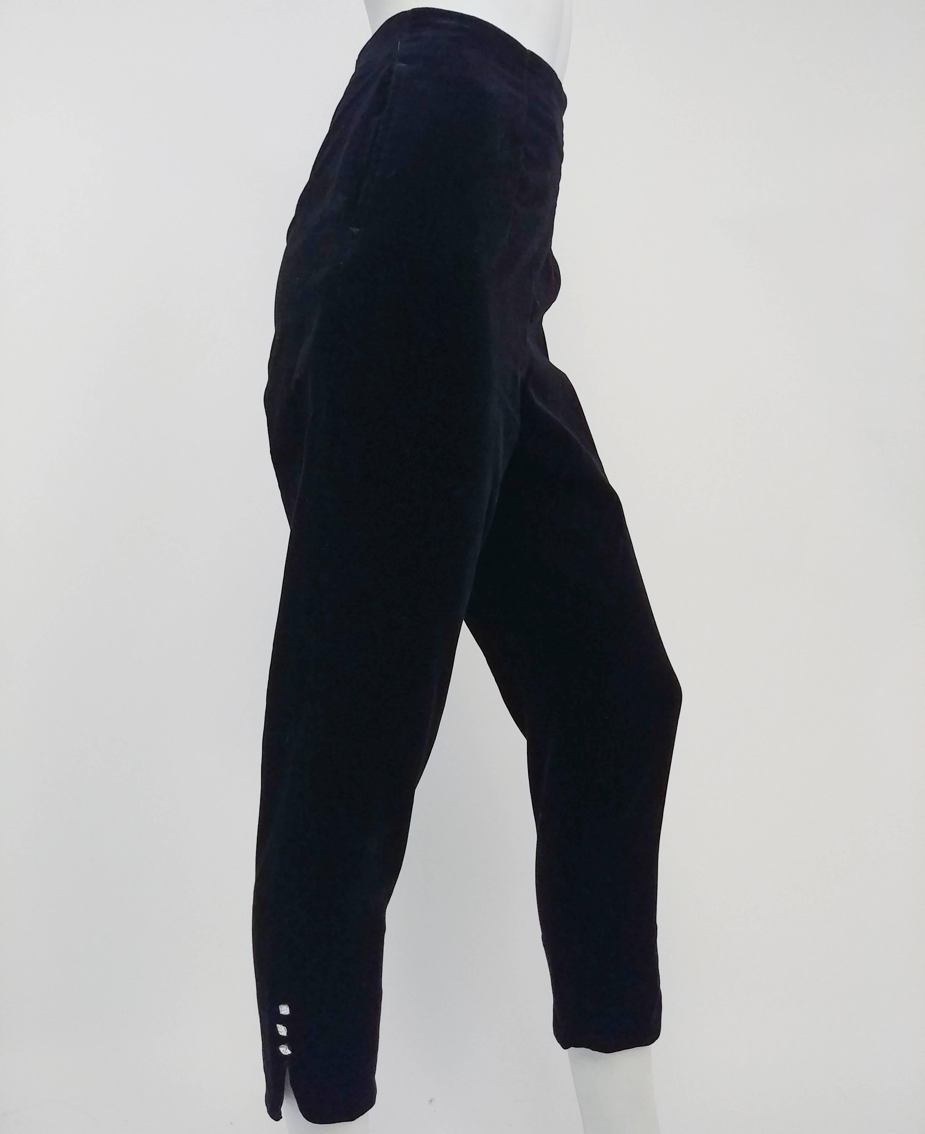 black velvet halter jumpsuit