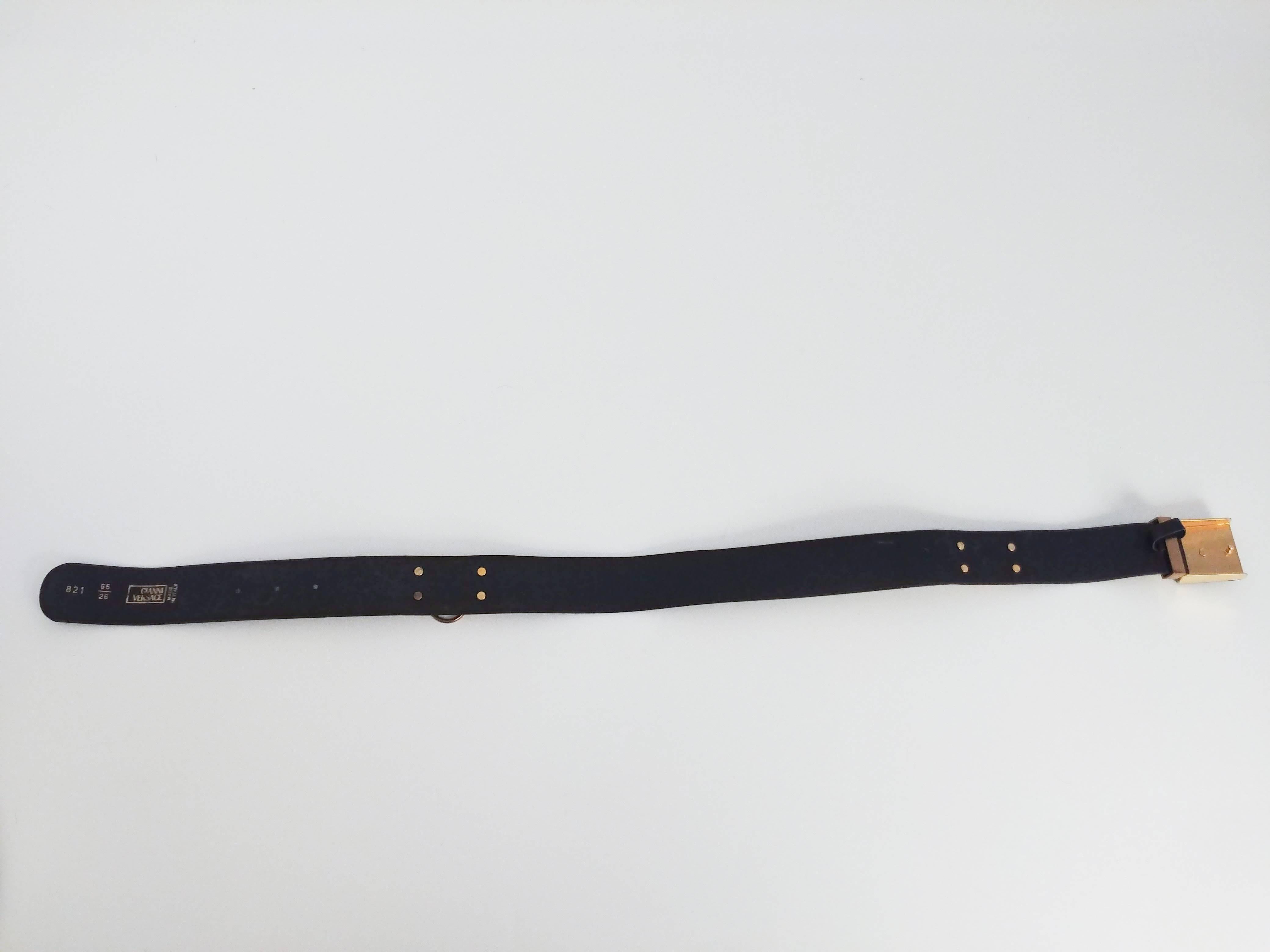 Women's Versace Leather Belt, 1980s 