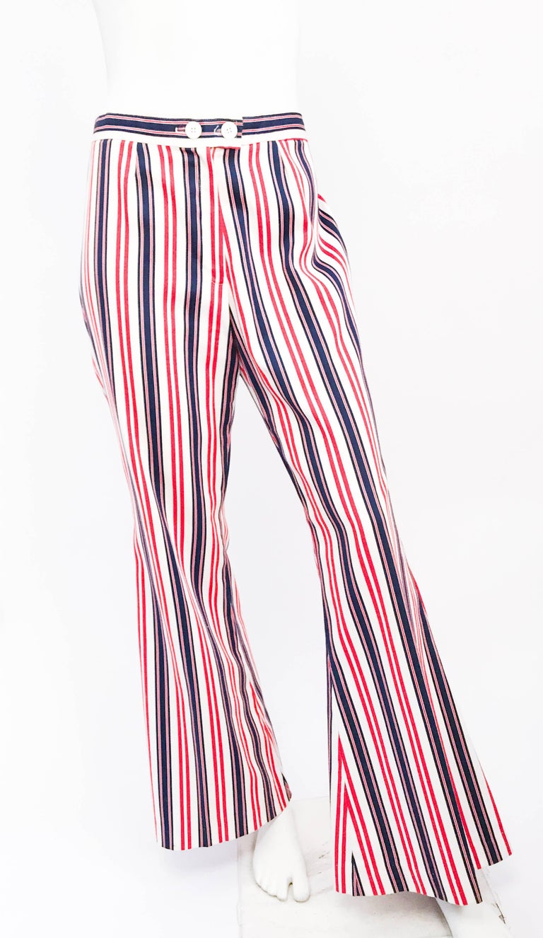 flared pants striped