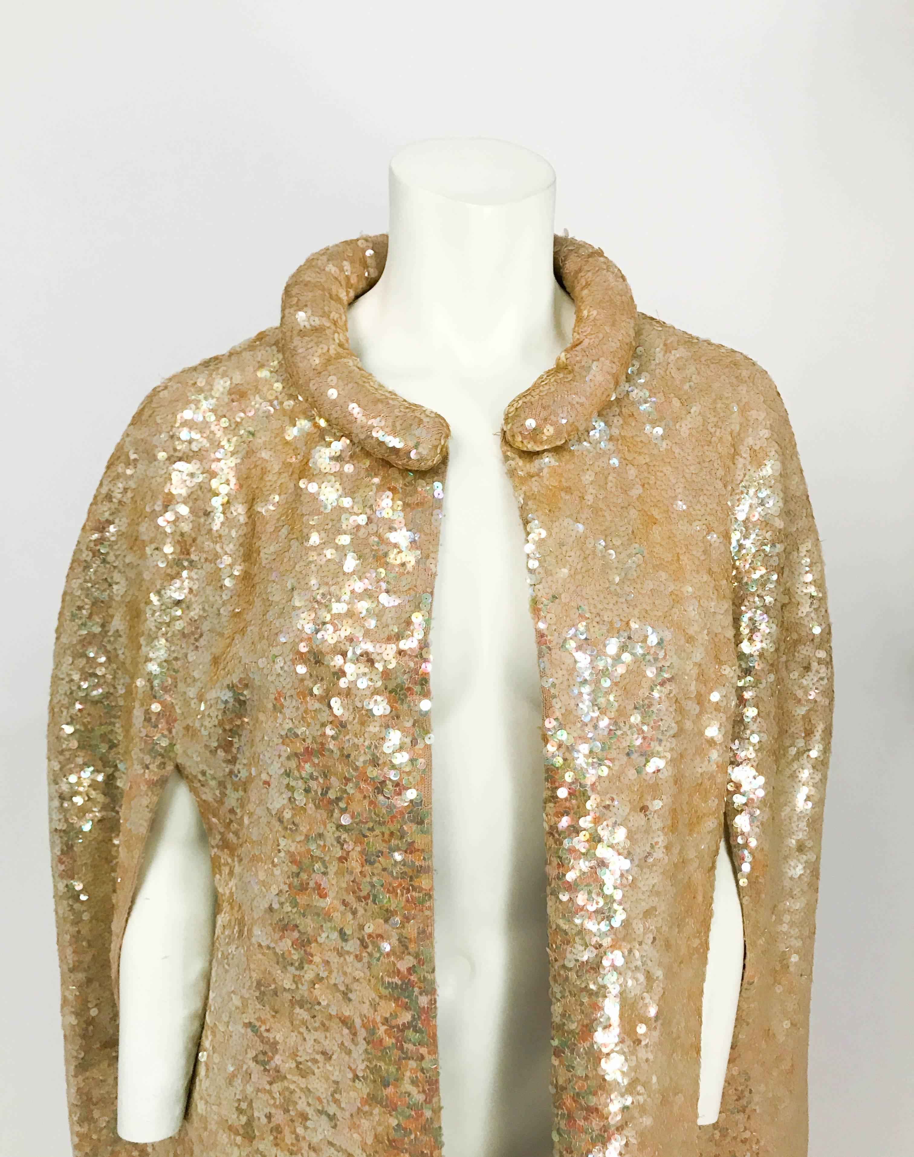 sequinned cape