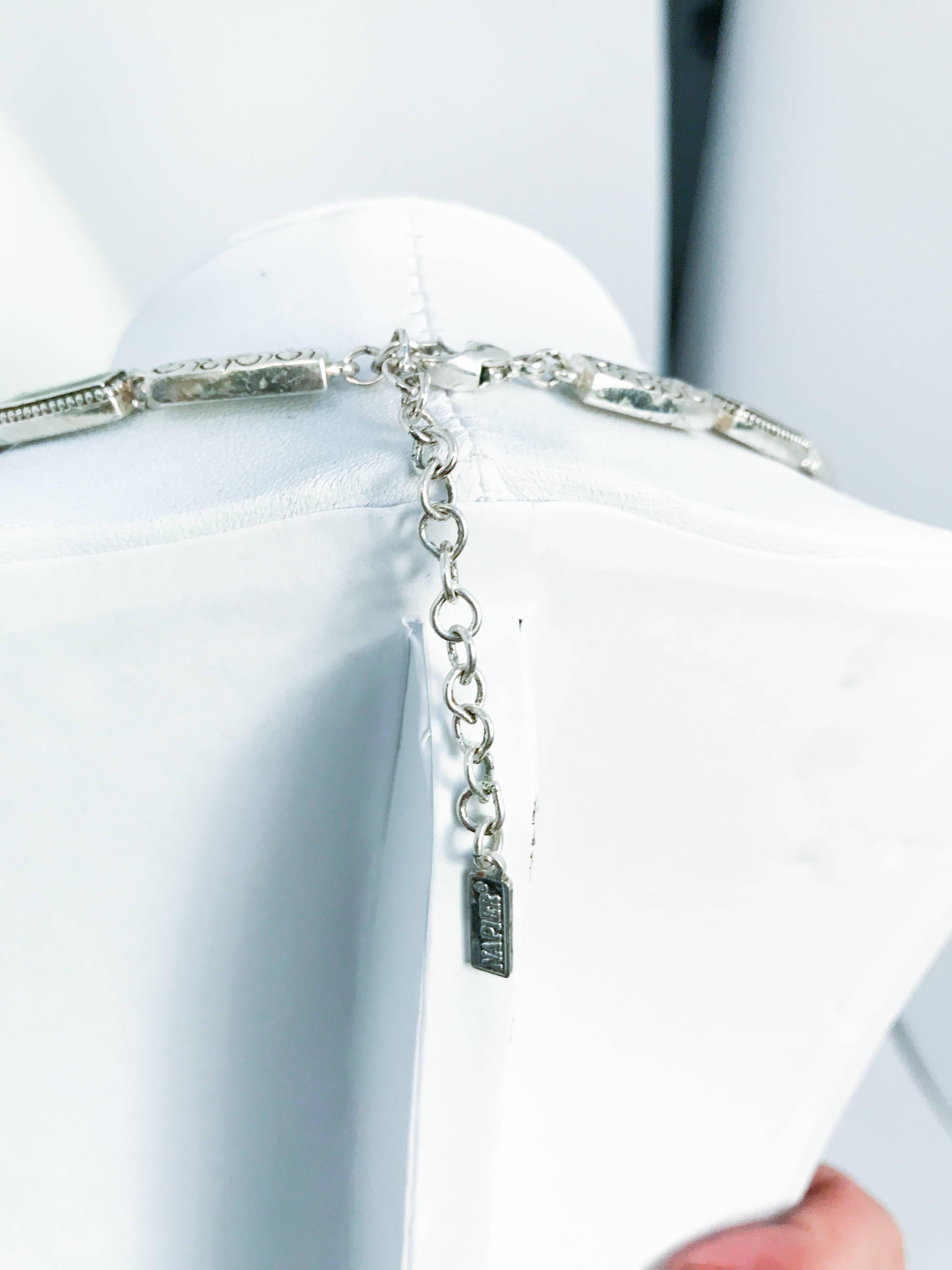 napier silver necklace