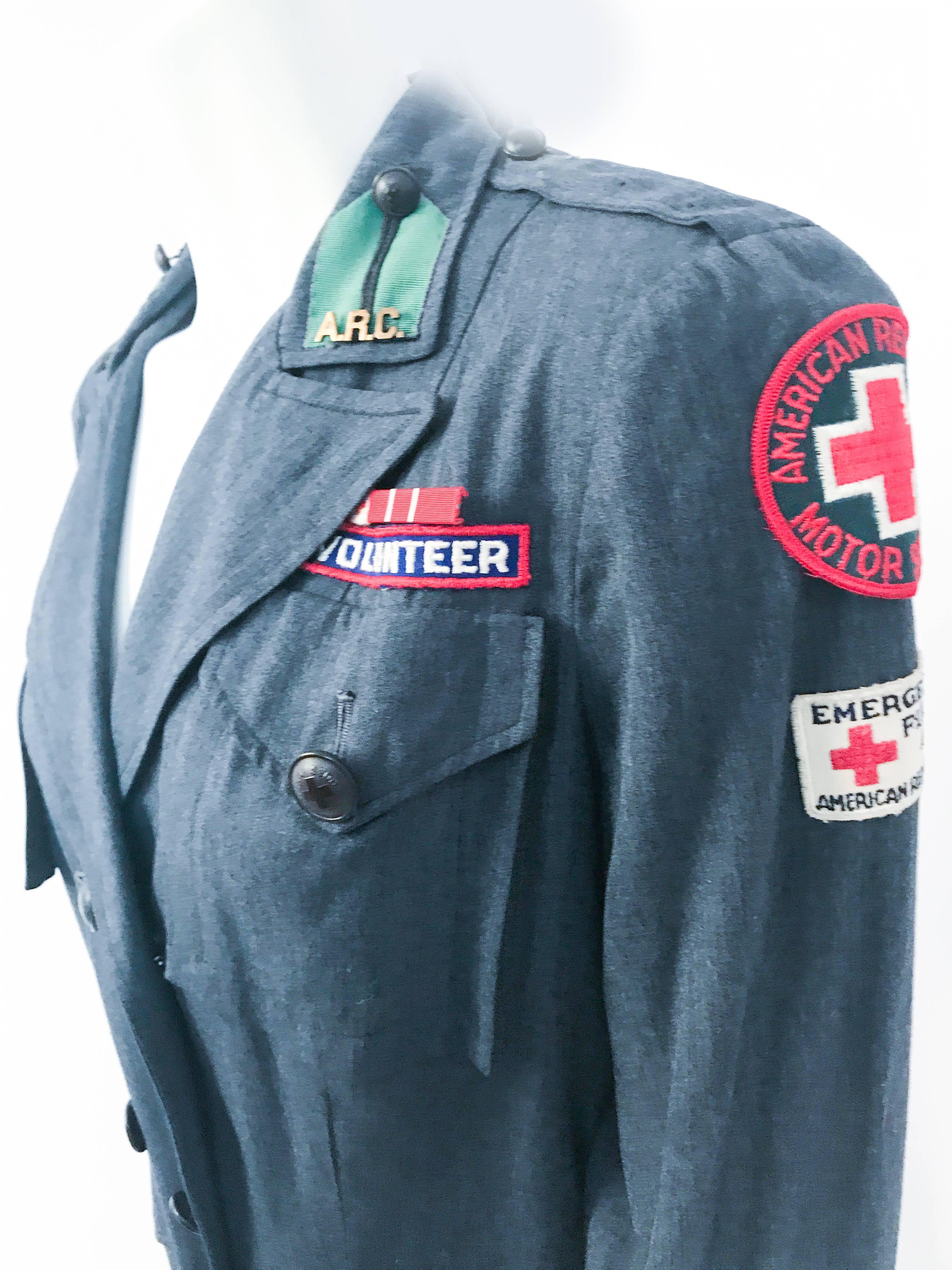 uniforme de la Croix-Rouge de la Seconde Guerre mondiale des années 1940 Unisexe 