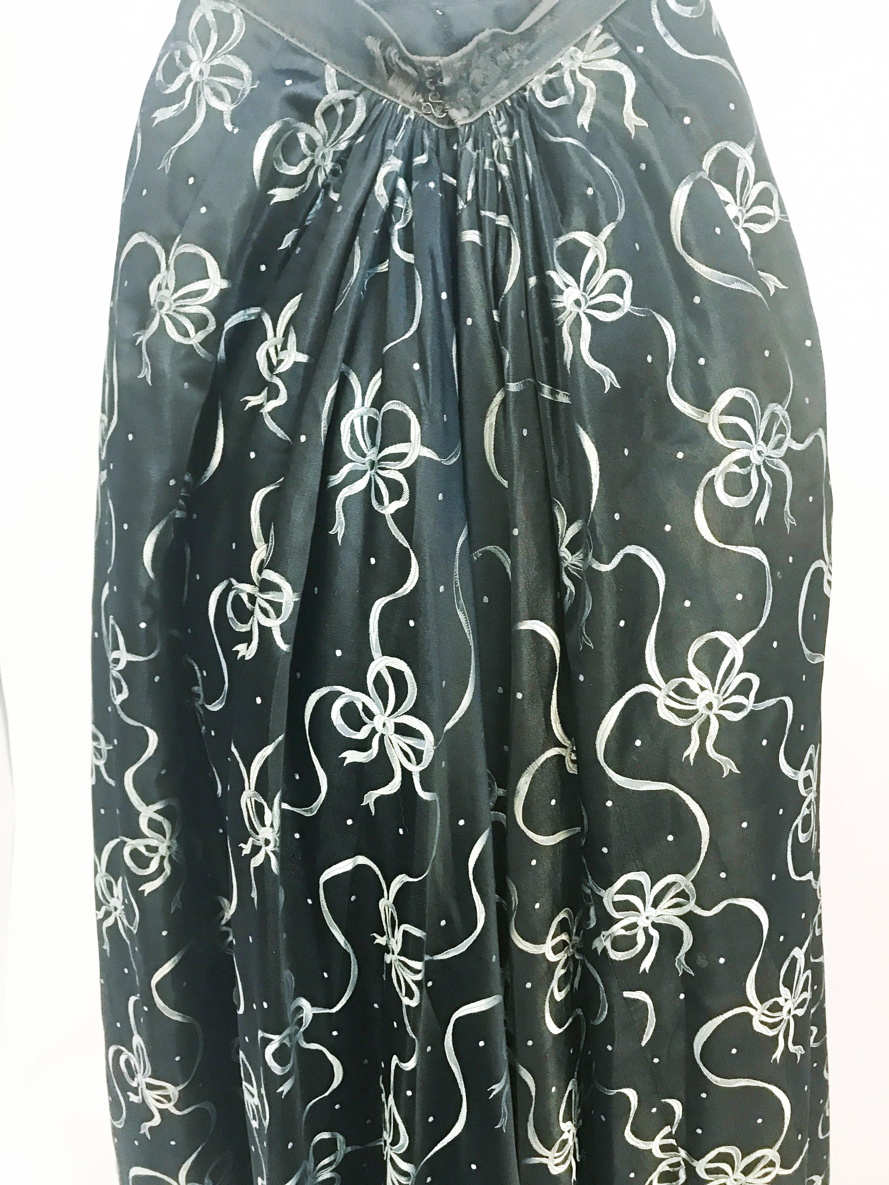 Victorian Jacquard Evening Skirt For Sale 1