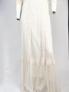 Edwardian Net Wedding or Lawn Dress