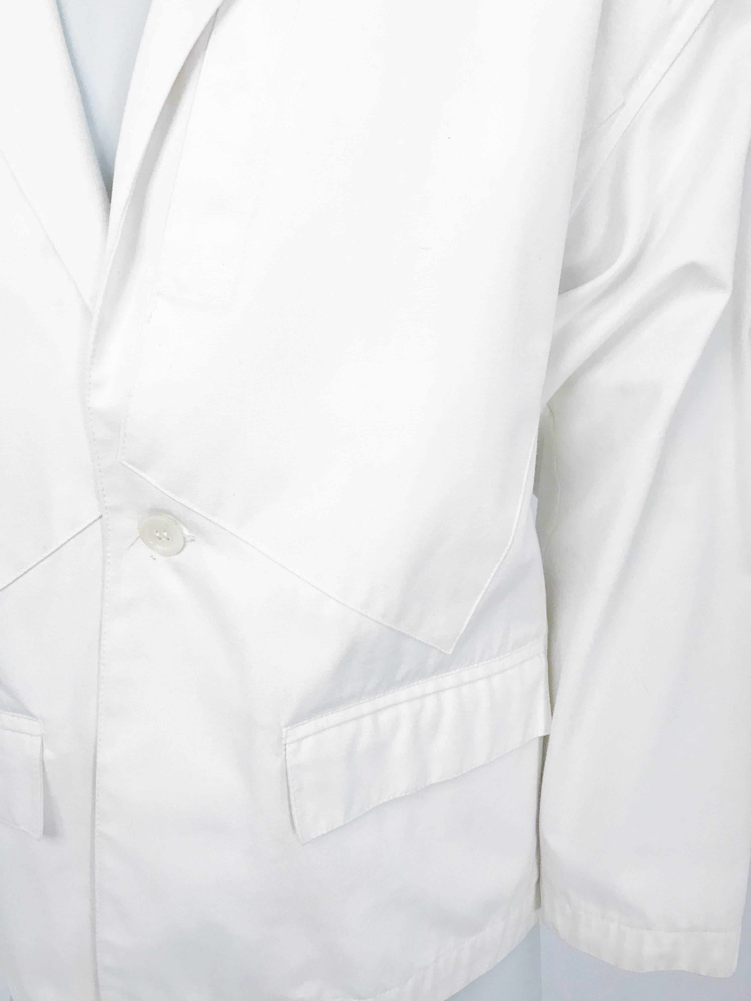 Men's 1980s Jean Charles De Castelbajac White Jacket For Sale