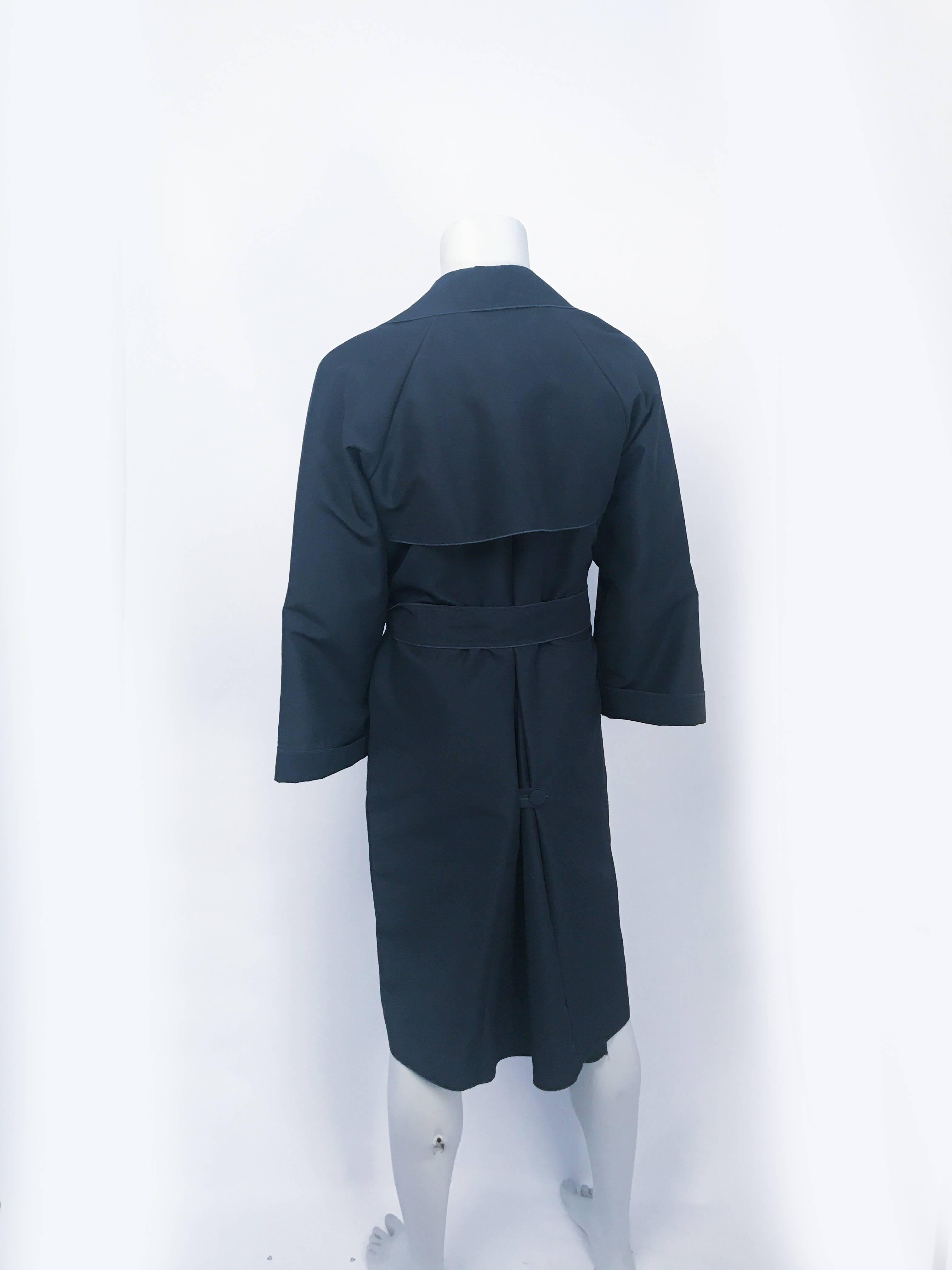 2000s Lanvin Slate Grey Coat In Good Condition For Sale In San Francisco, CA