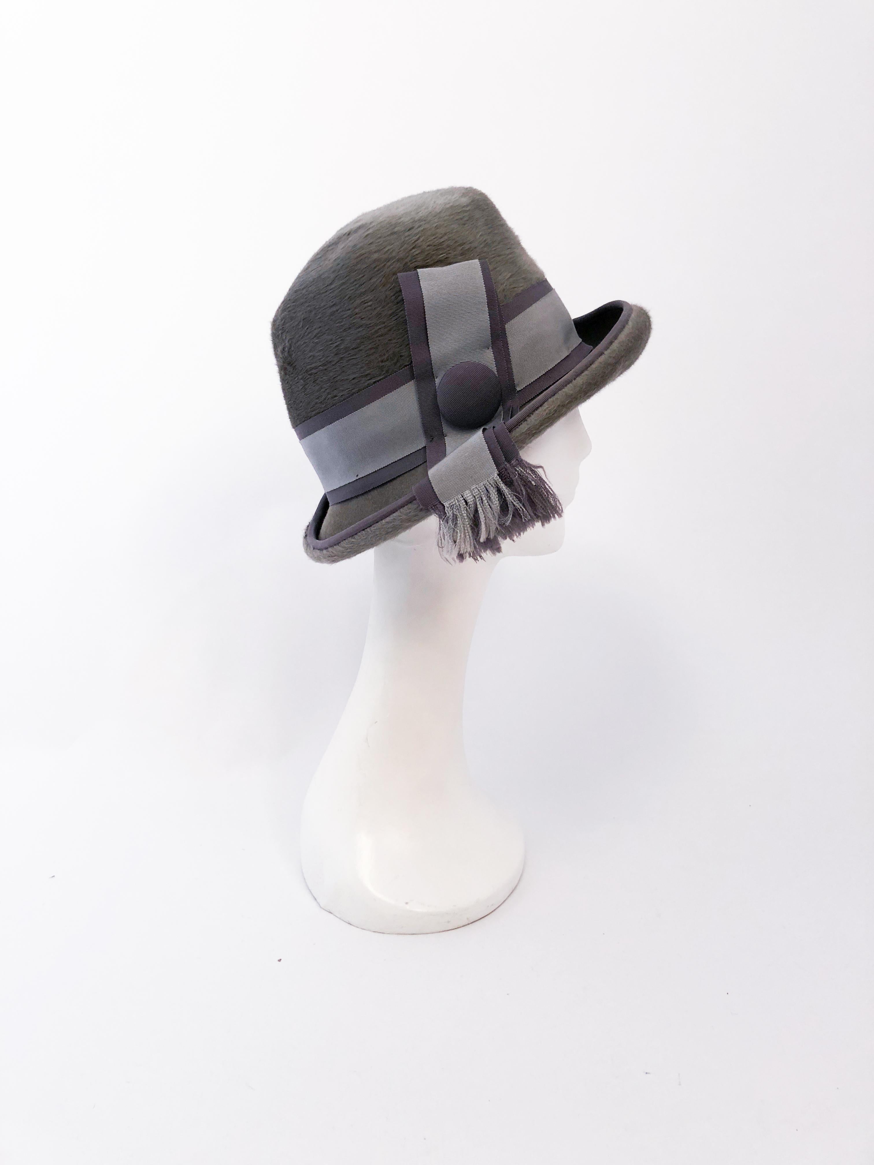 grey felt hat