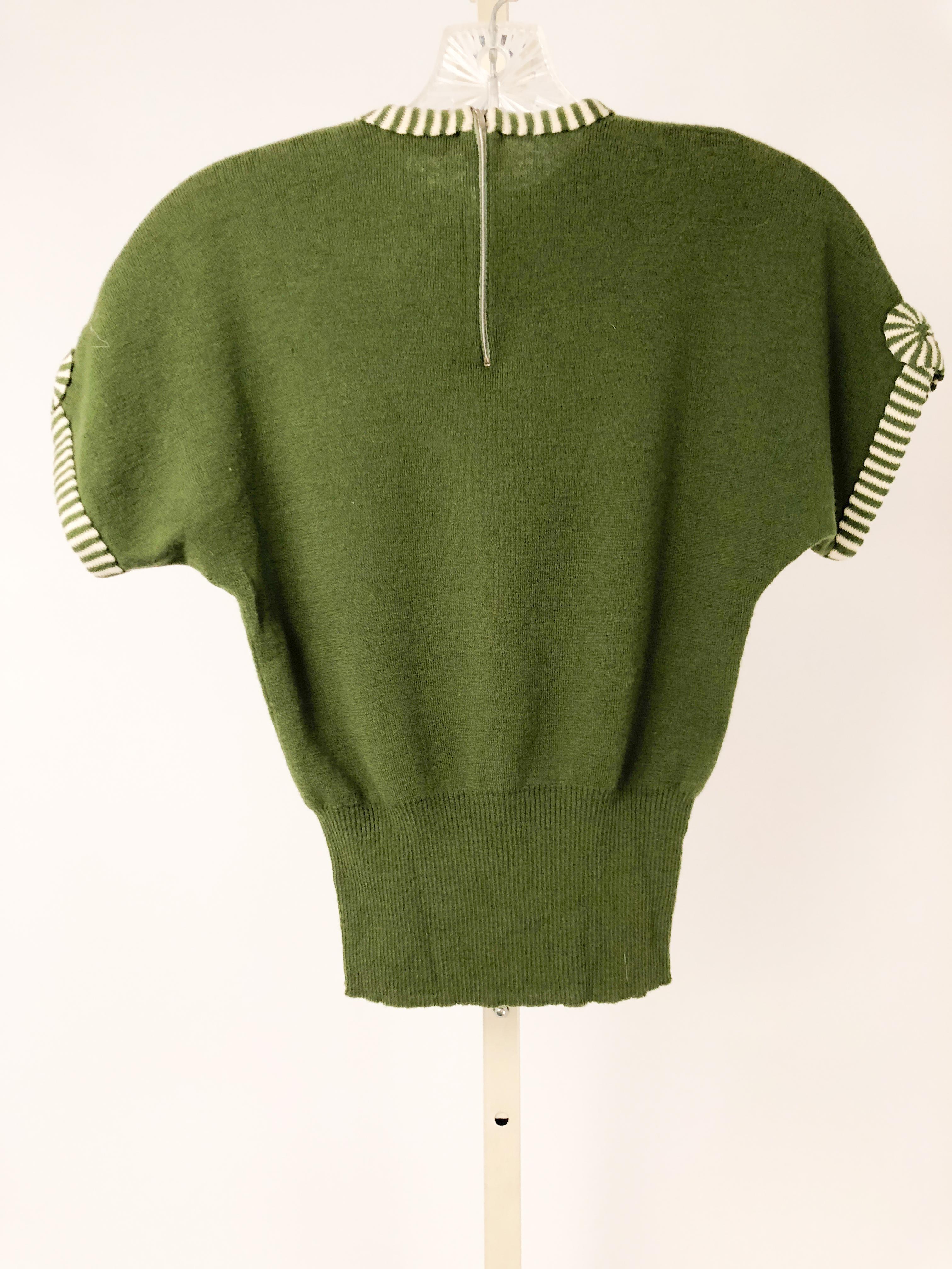 avocado green sweater