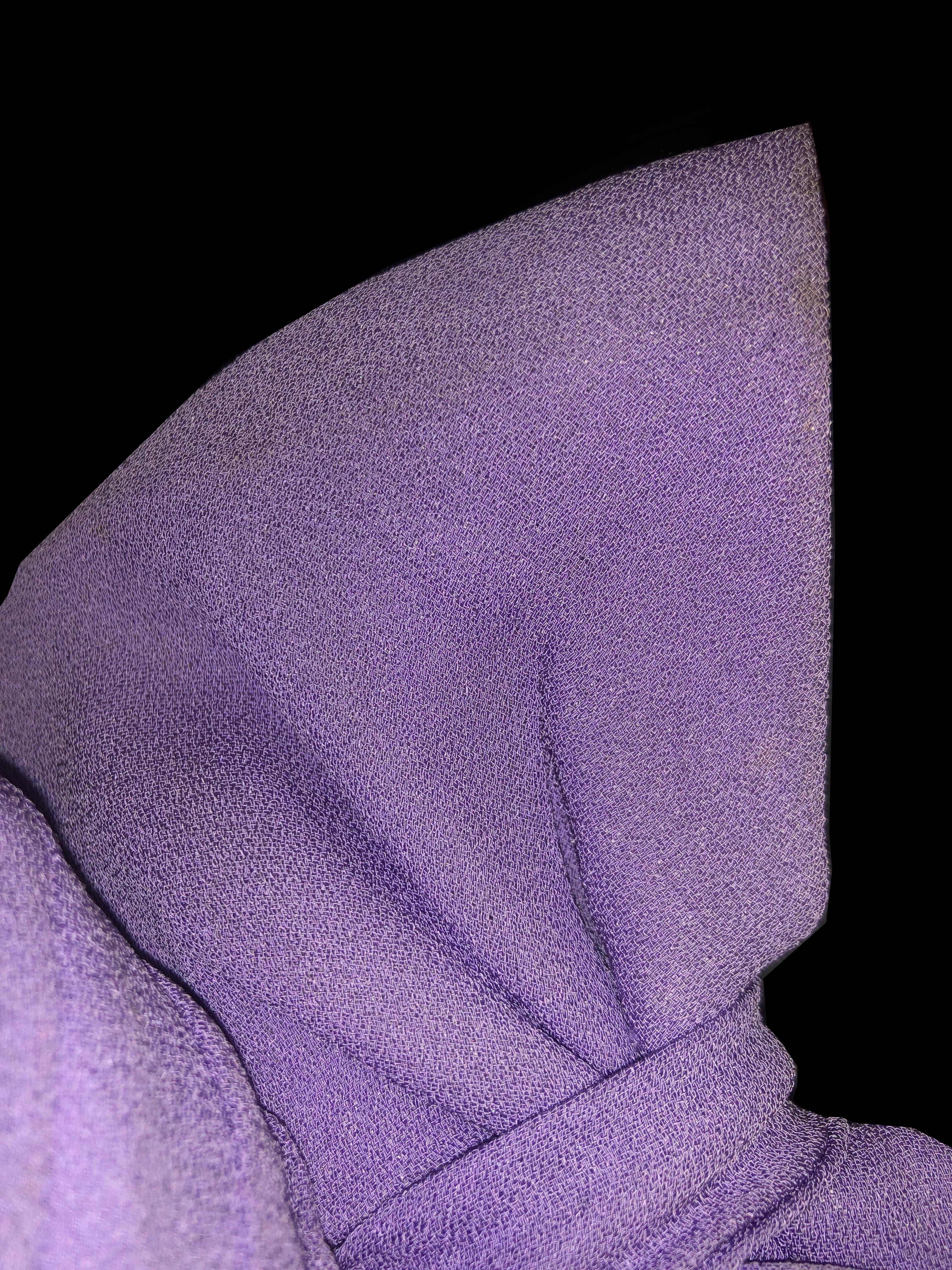 Women's 1930s Lavender Crepe Turban with Matching Bows